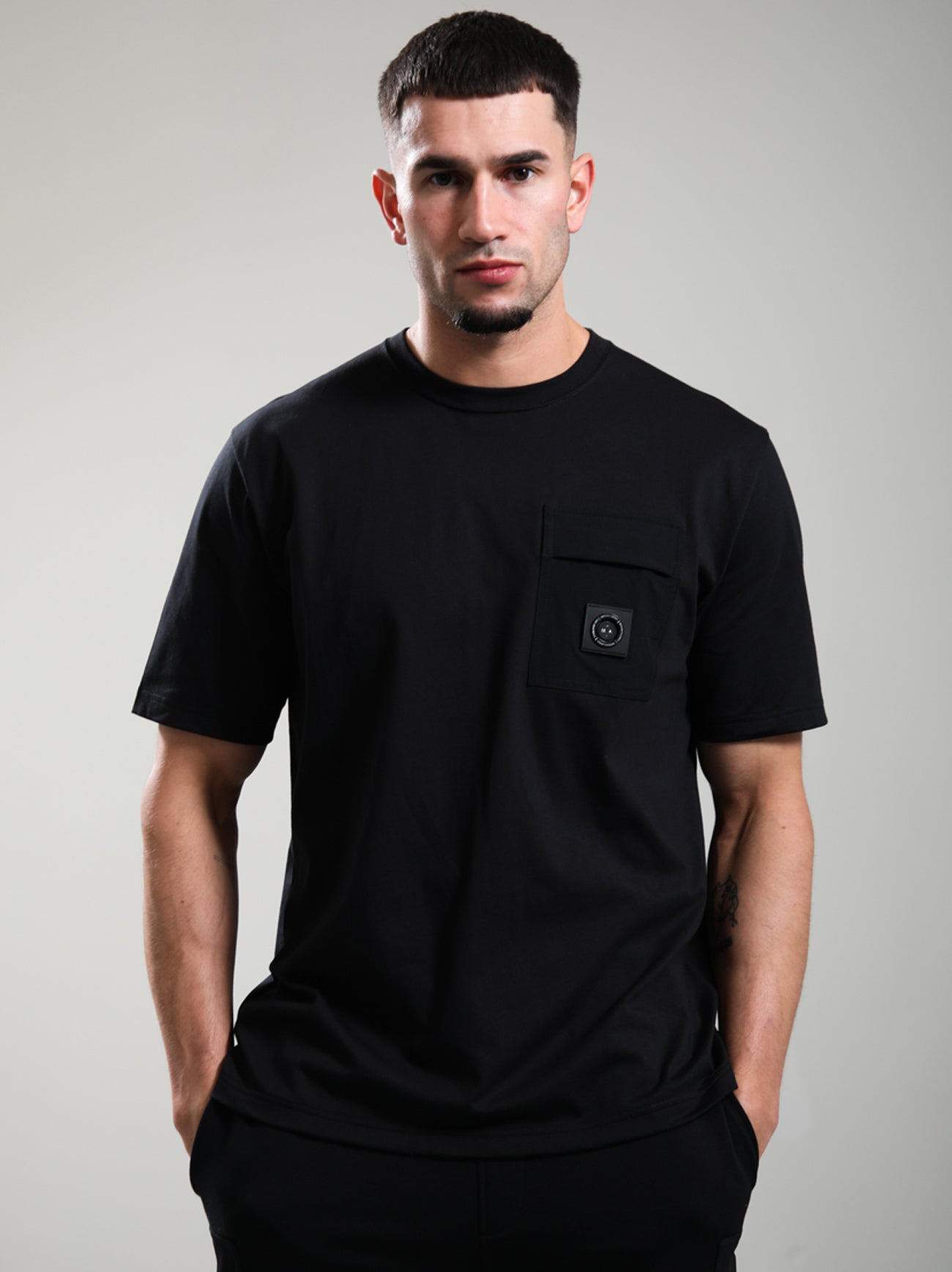 Mens Black Kyoto Pocket T-Shirt