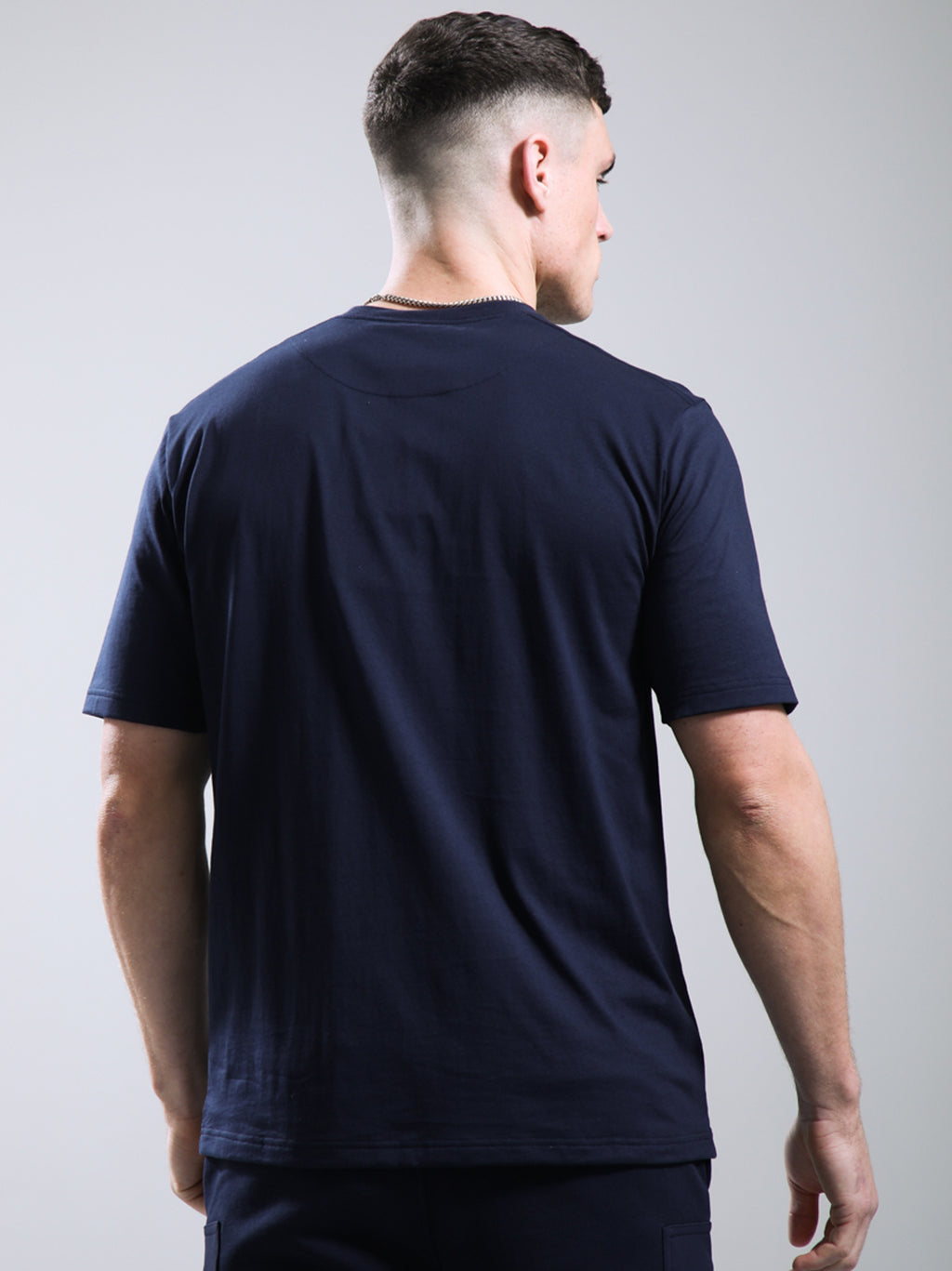 Mens Navy Kyoto Pocket T-Shirt