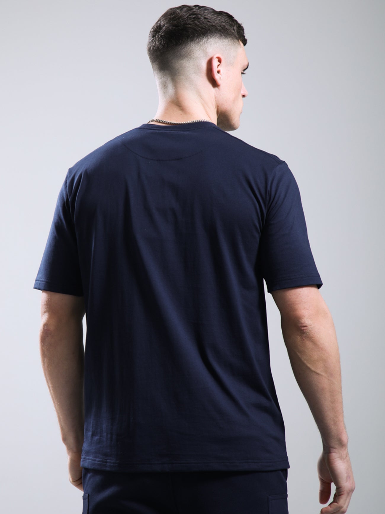 Mens Navy Kyoto Pocket T-Shirt