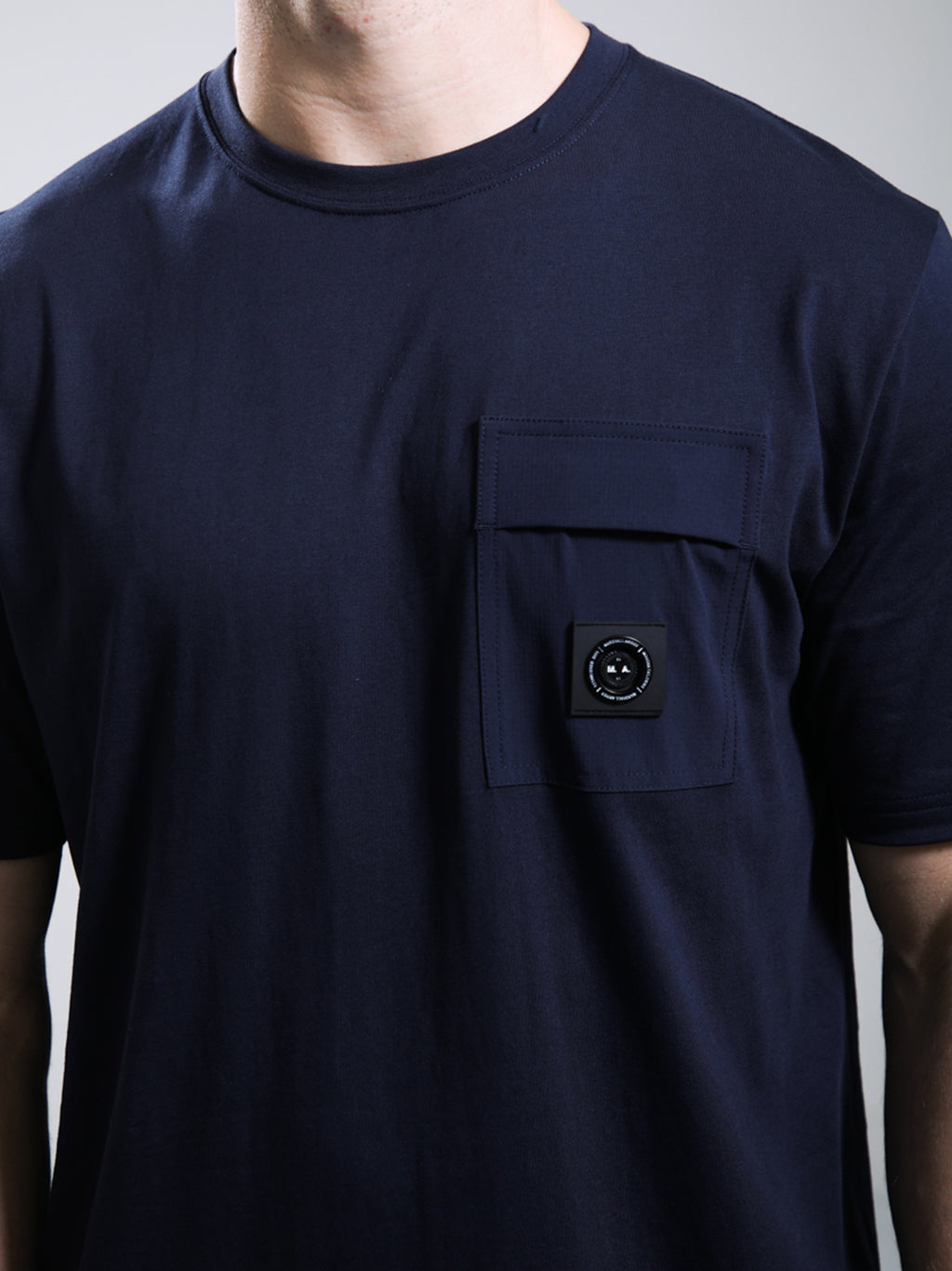 Mens Navy Kyoto Pocket T-Shirt