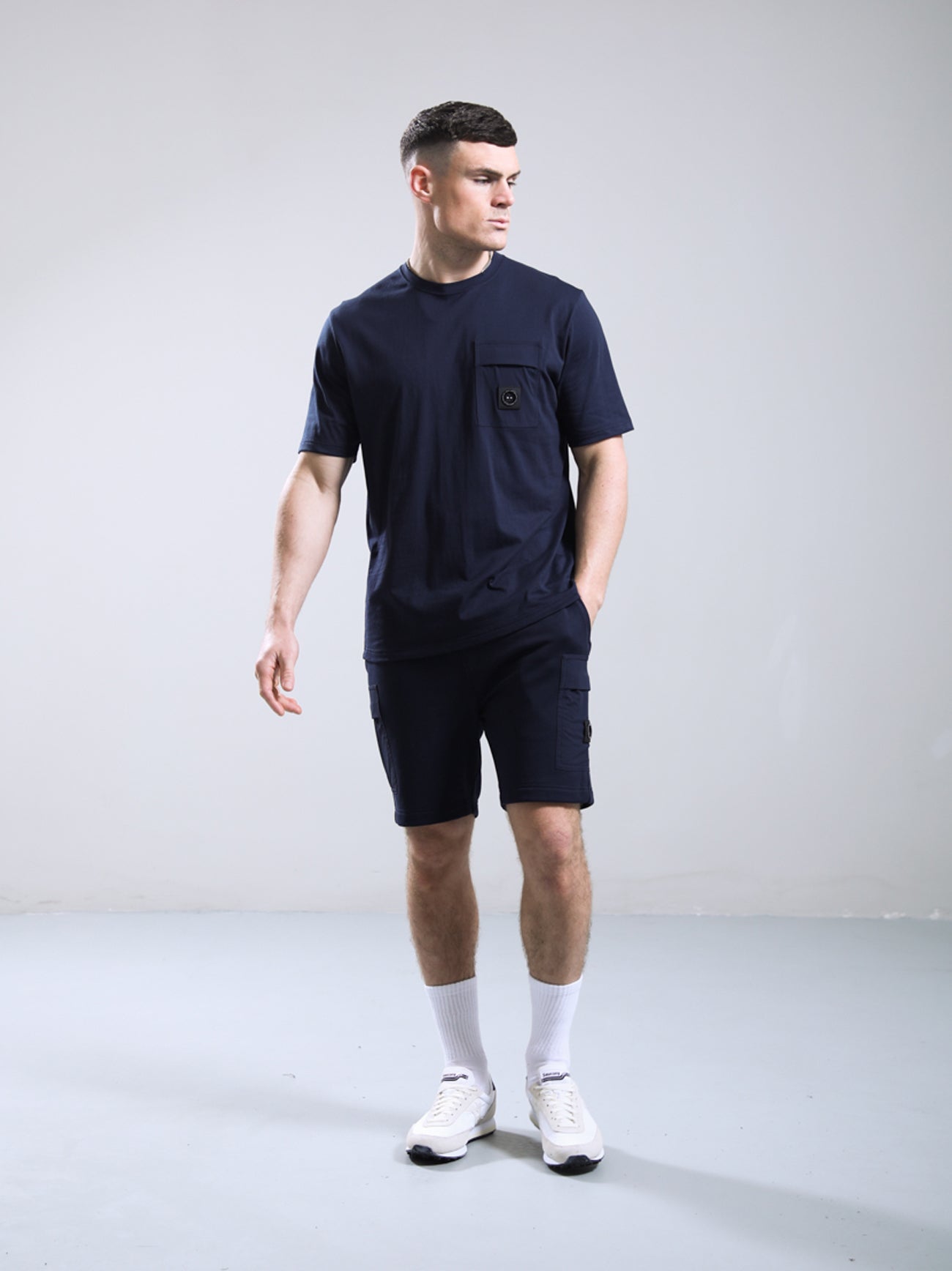 Mens Navy Kyoto Pocket Short