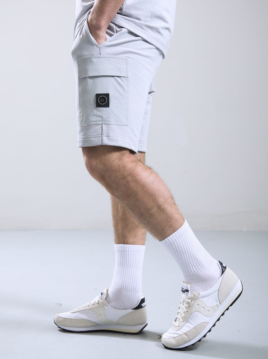 Mens Oceanic Grey Kyoto Pocket Short