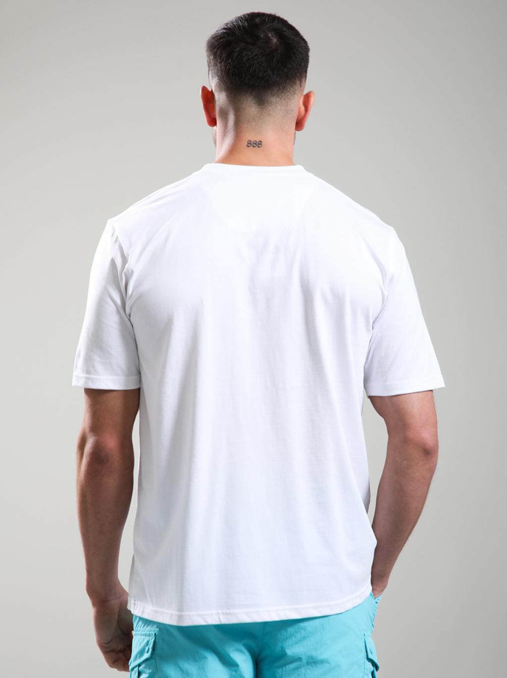 Mens White Brent Logo T-Shirt