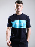 Mens Navy Brent Logo T-Shirt