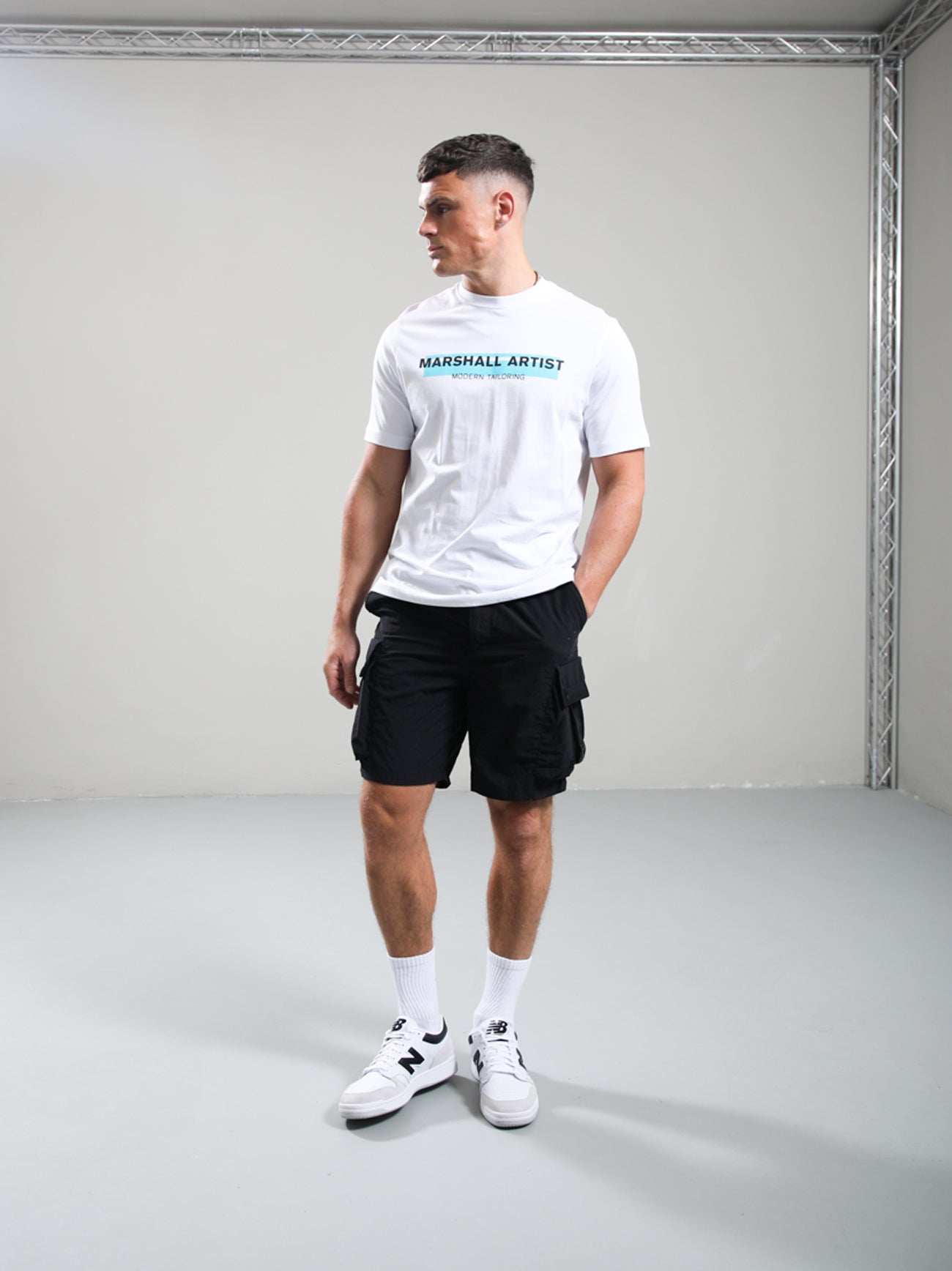 Mens White Seafield Logo T-Shirt