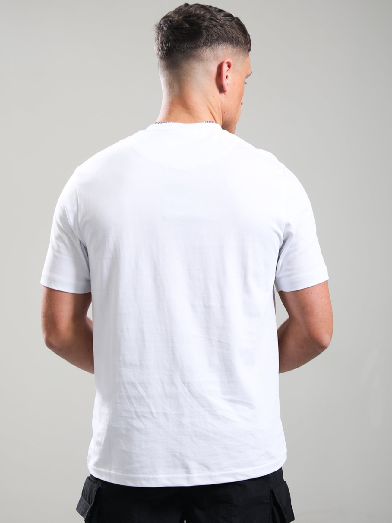 Mens White Seafield Logo T-Shirt