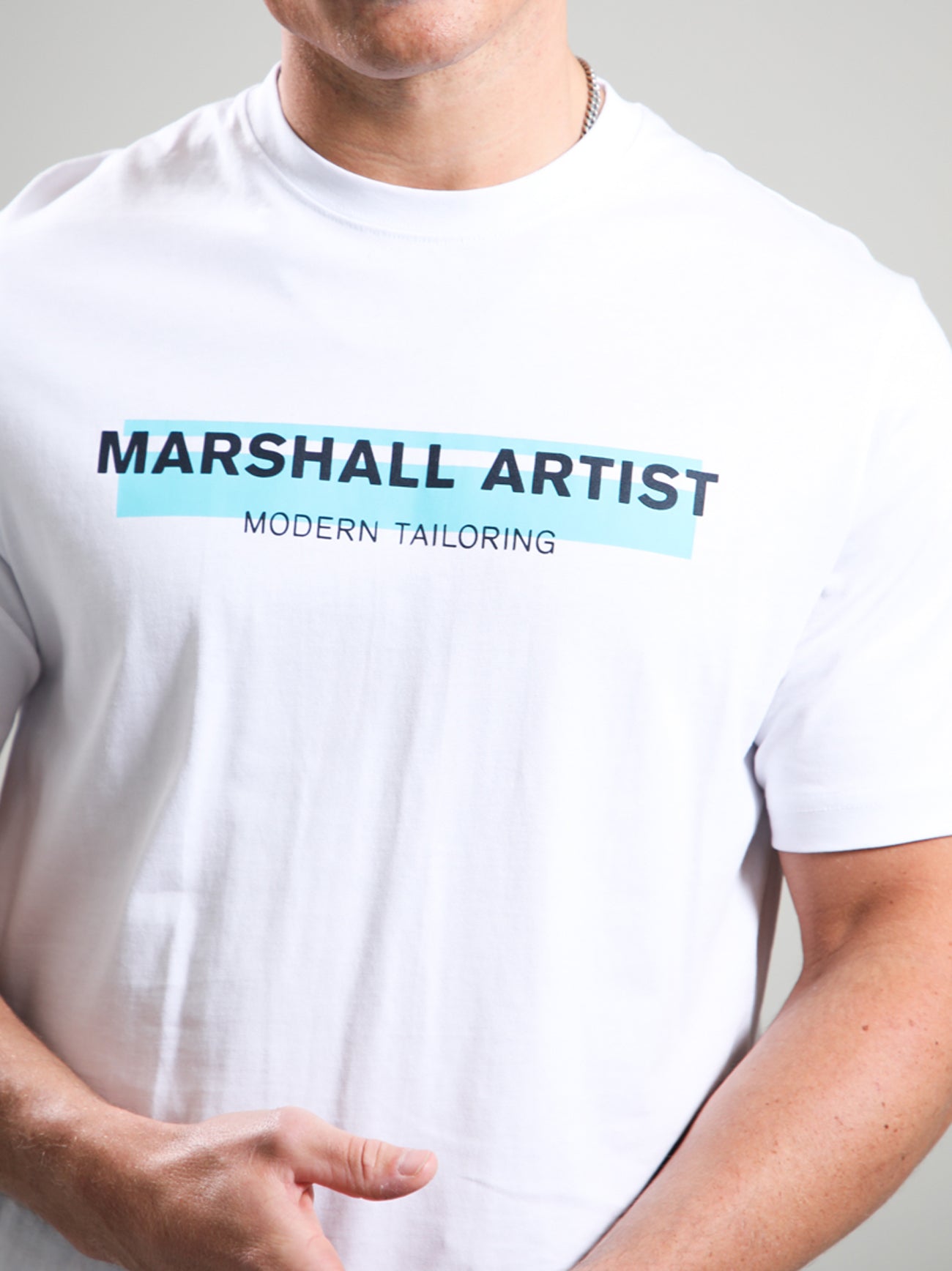 Mens White Seafield Logo T-Shirt