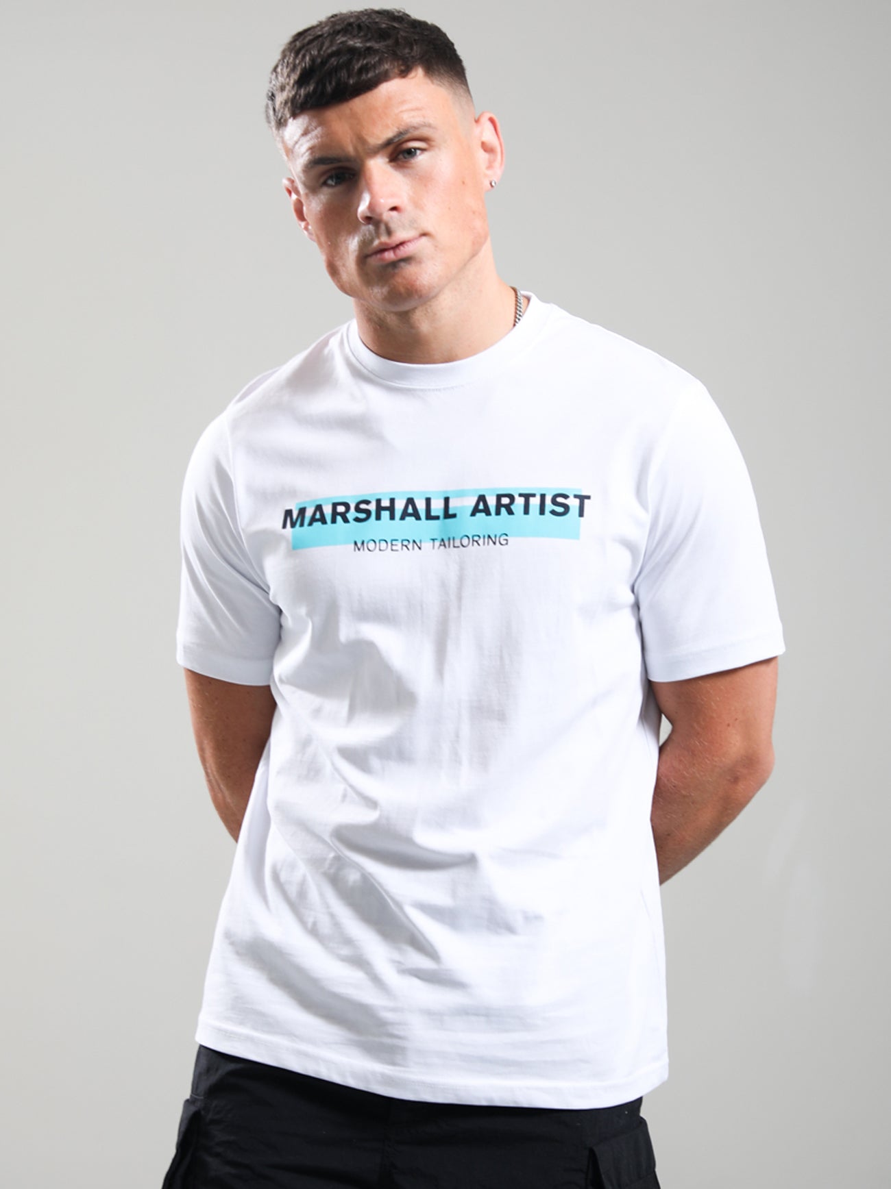 Mens White Seafield Logo T-Shirt