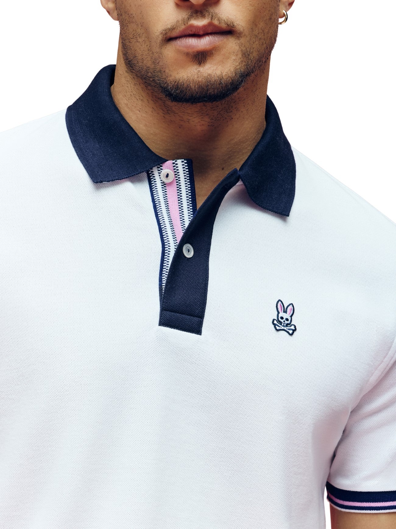 Mens White Archive Classic Bunny Polo Shirt