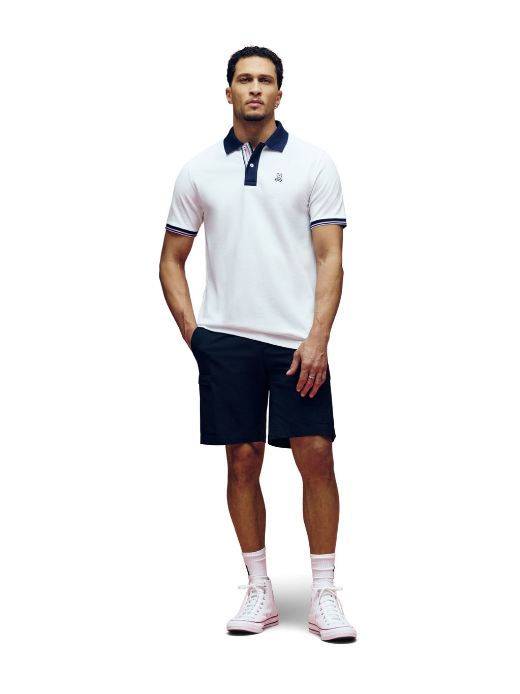 Mens White Archive Classic Bunny Polo Shirt