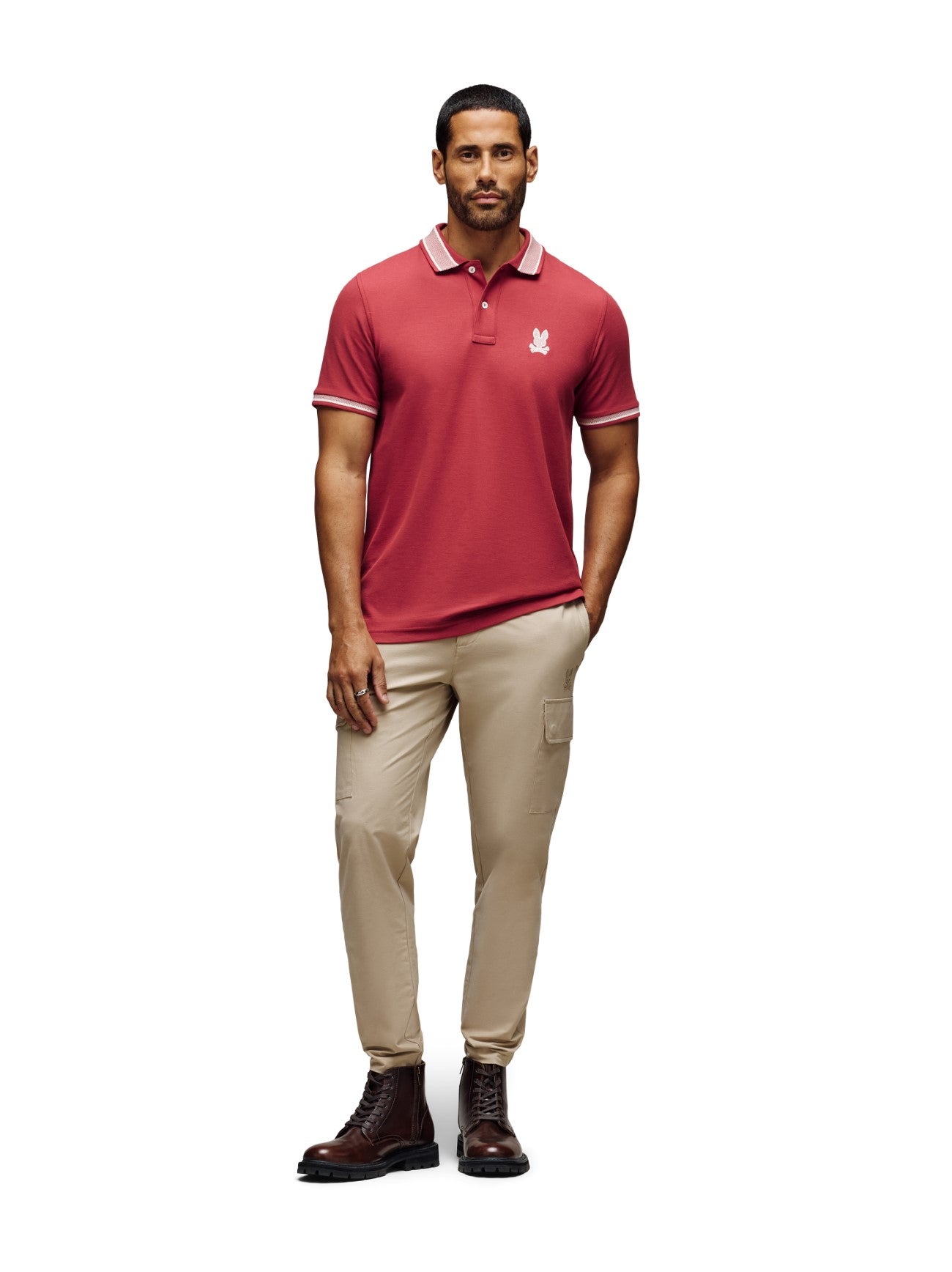 Mens Garnet Harlow Pique Polo Shirt