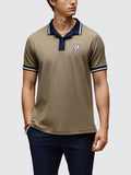 Mens Dusky Green Wade Pique Polo Shirt