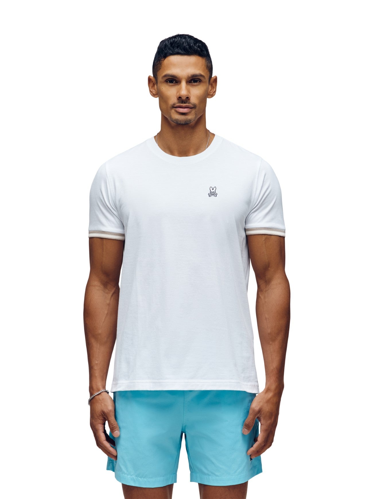 Mens White Nolan Fashion T-Shirt