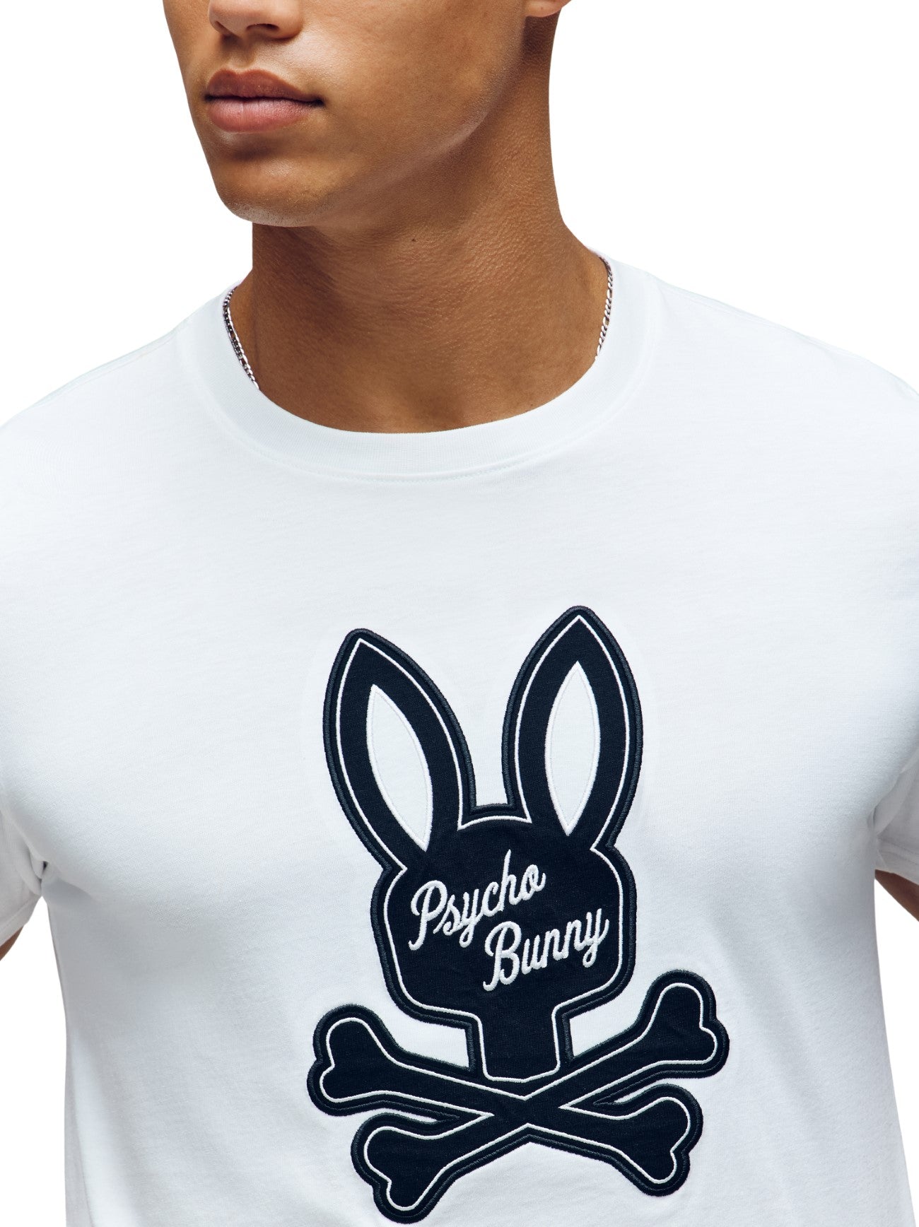 Mens White Derek Center Graphic T-Shirt