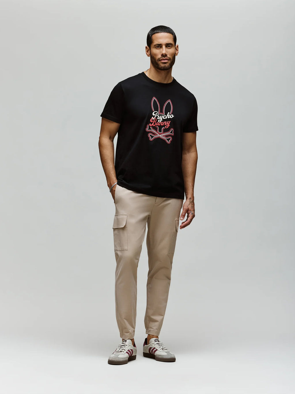 Mens Black Garret Graphic T-Shirt