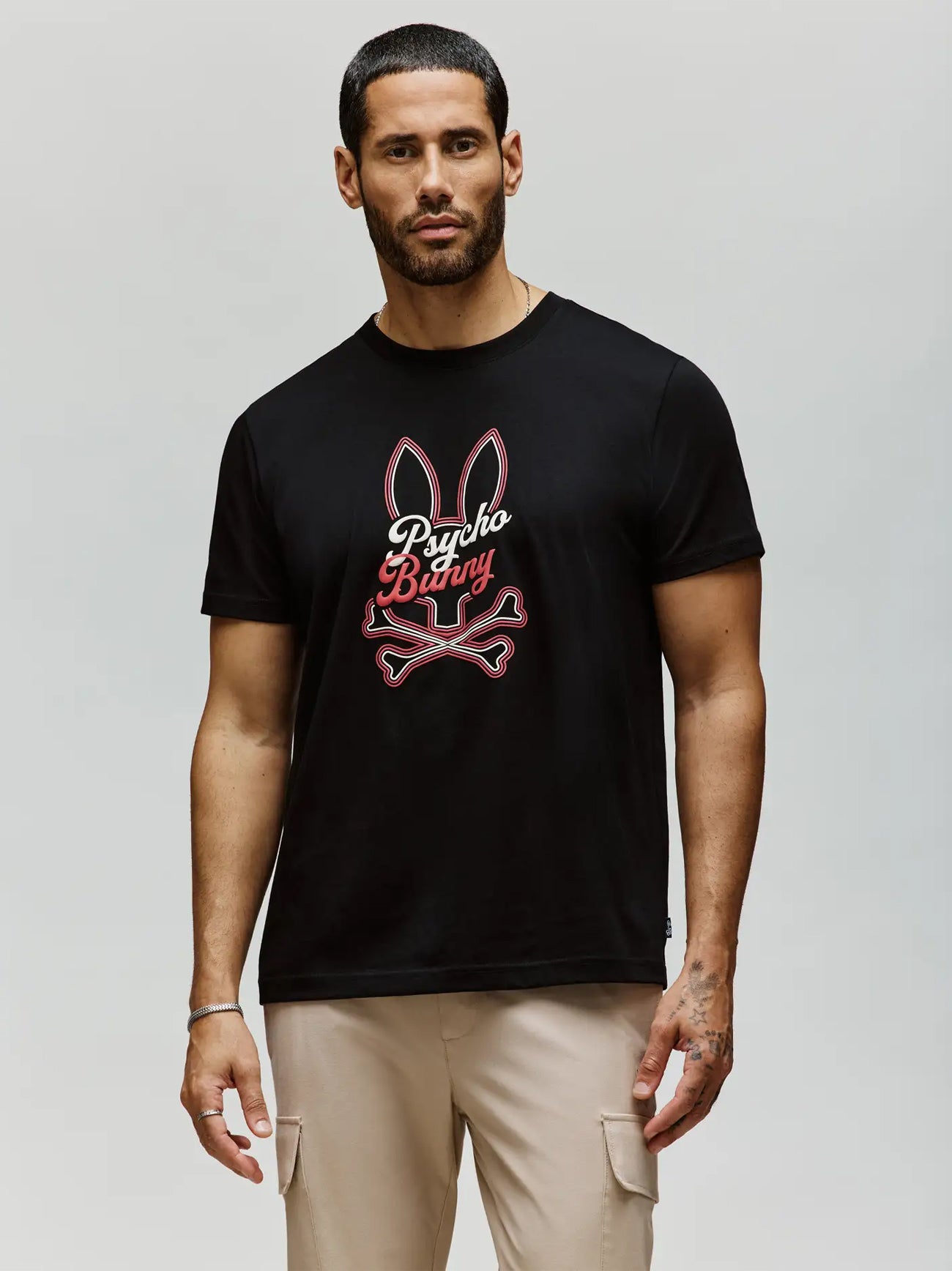 Mens Black Garret Graphic T-Shirt