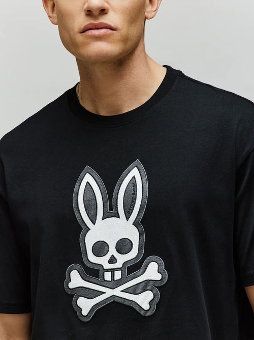 Mens Black Ryder Relaxed Fit T-Shirt