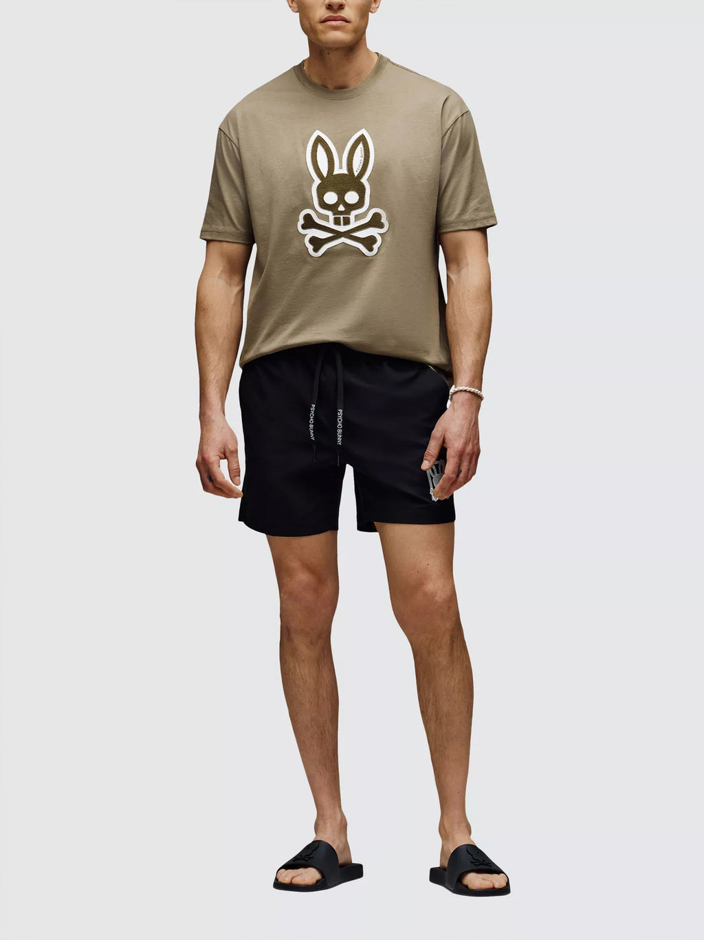 Mens Dusky Green Ryder Relaxed Fit T-Shirt