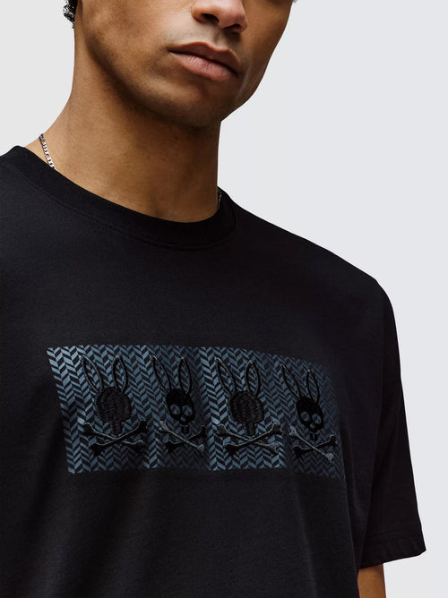 Mens Black Costello Graphic T-Shirt