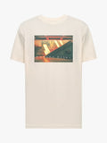 Mens White Cap Grey Stewart Graphic T-Shirt