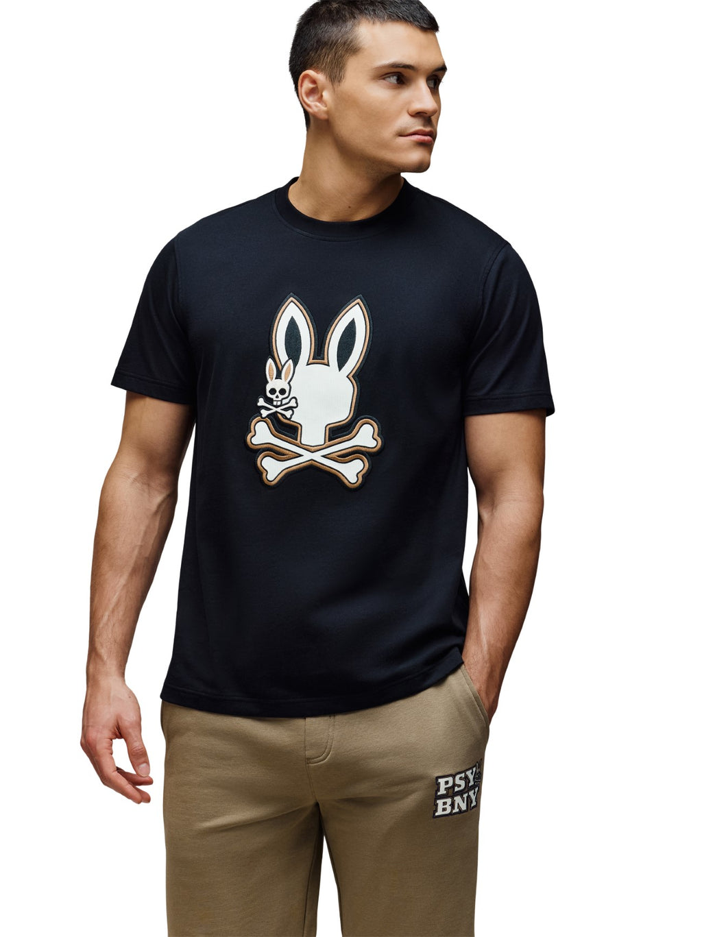 Mens Black Wade Graphic T-Shirt