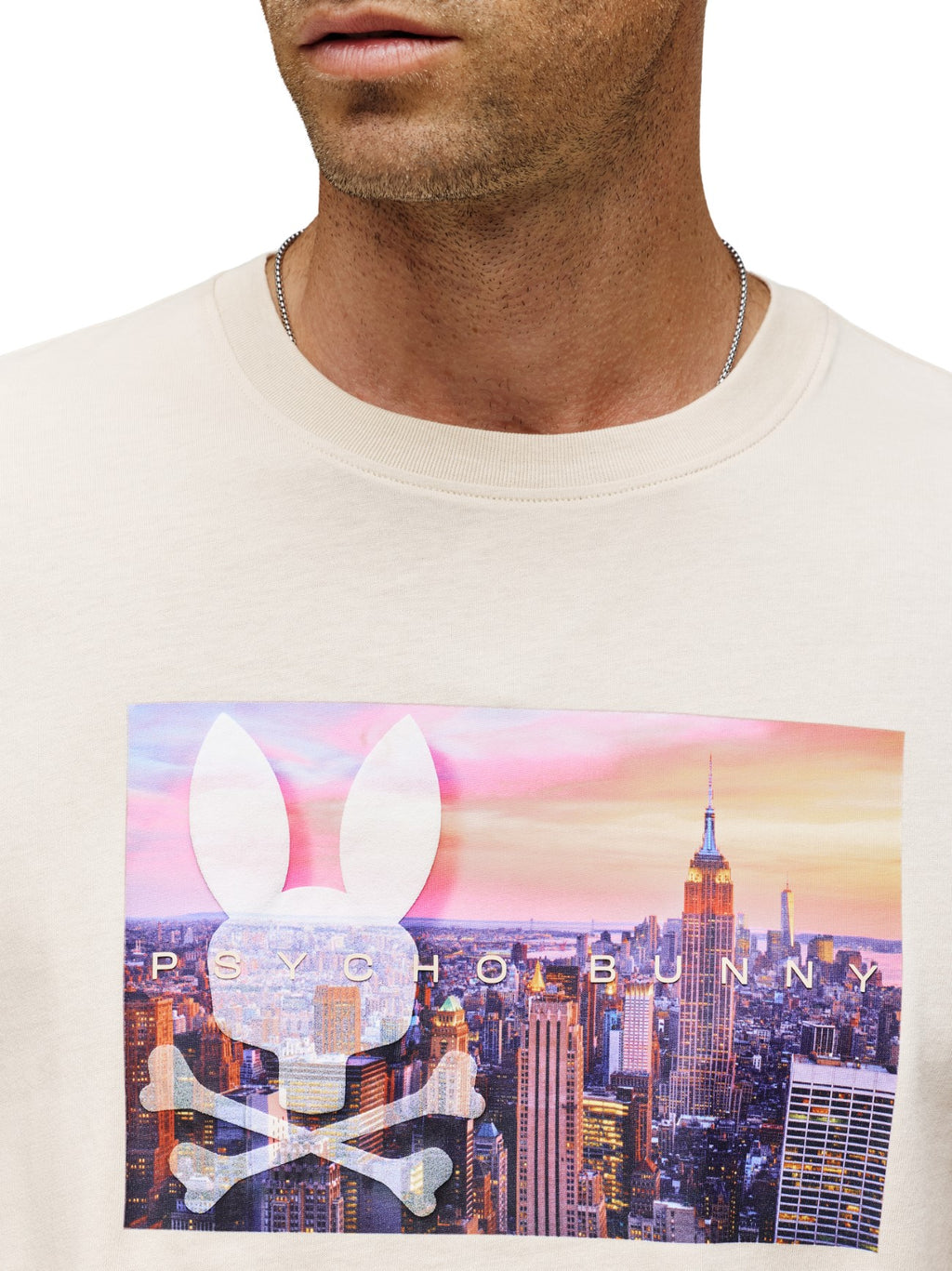 Mens White Cap Grey Will Graphic T-Shirt