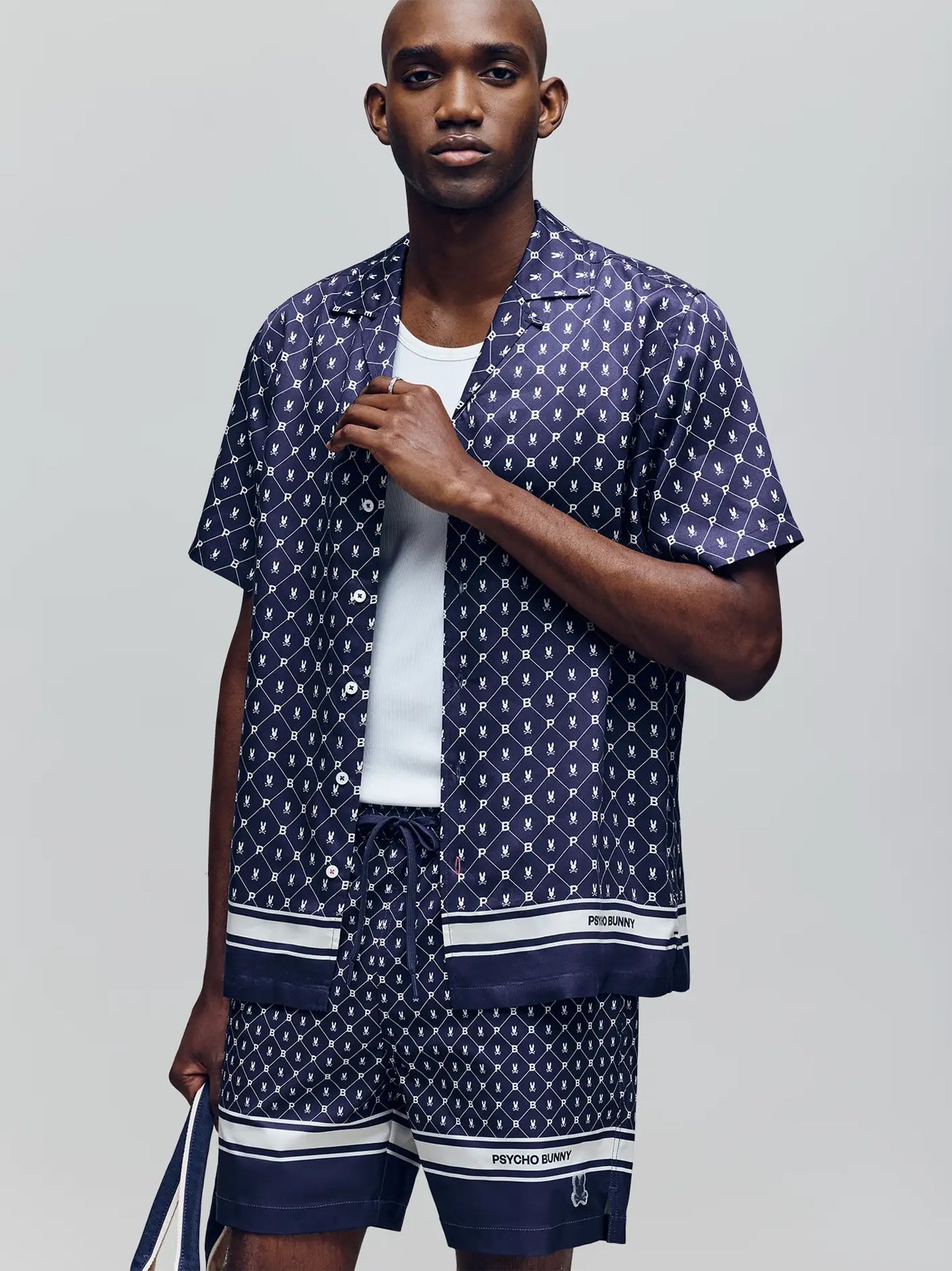 Mens Evening Blue Hunter Tencel Shirt