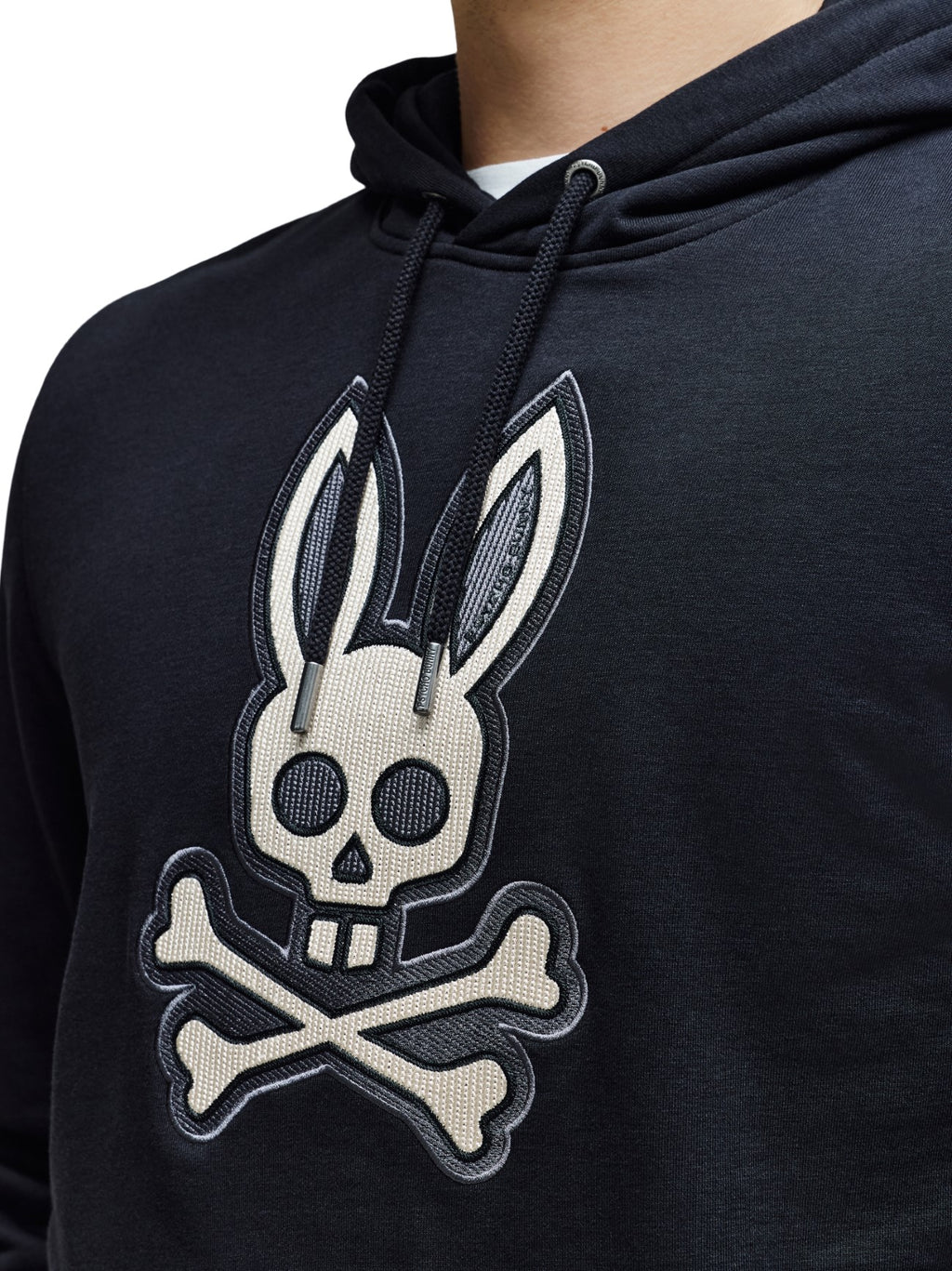 Mens Black Ryder Embroidered Hoodie