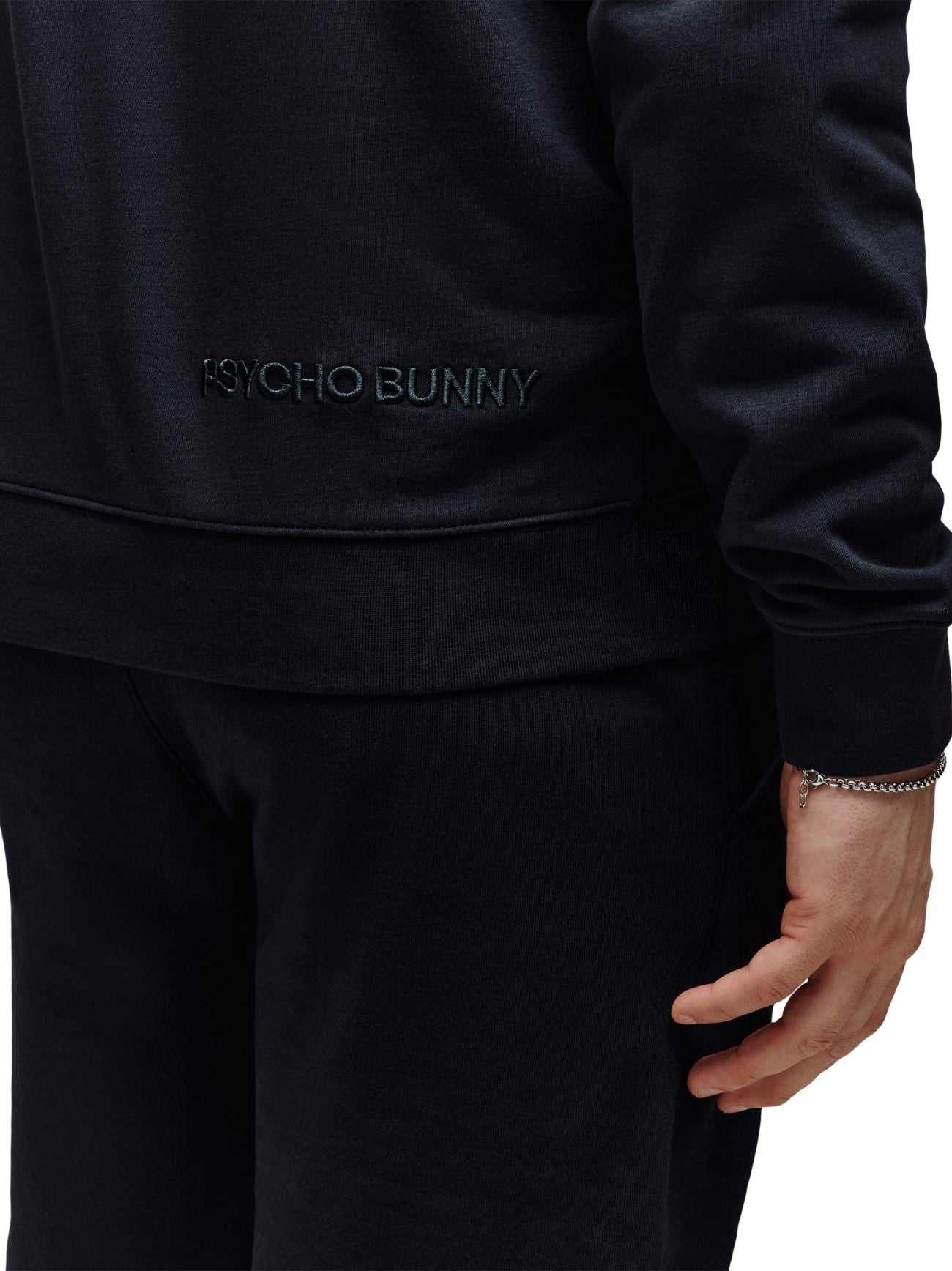 Mens Black Ryder Embroidered Hoodie