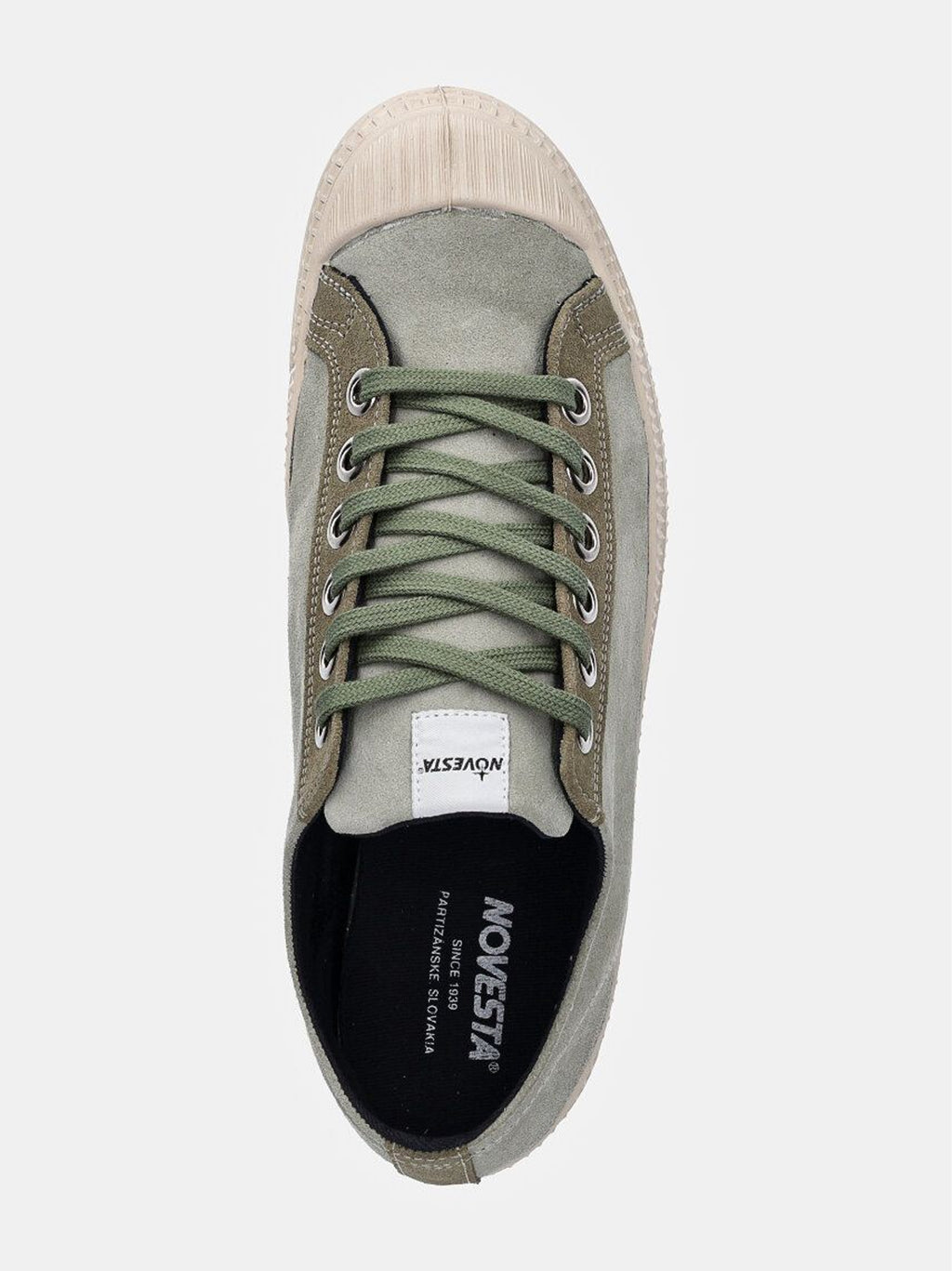 Womens Olive Military Star Master Suede Trainers