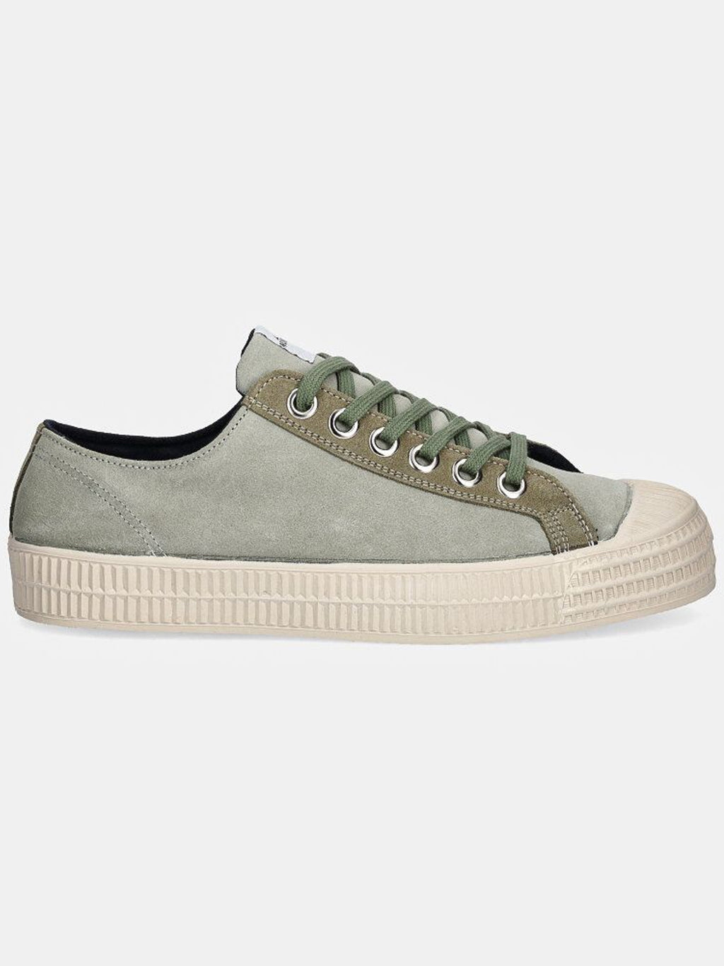 Womens Olive Military Star Master Suede Trainers