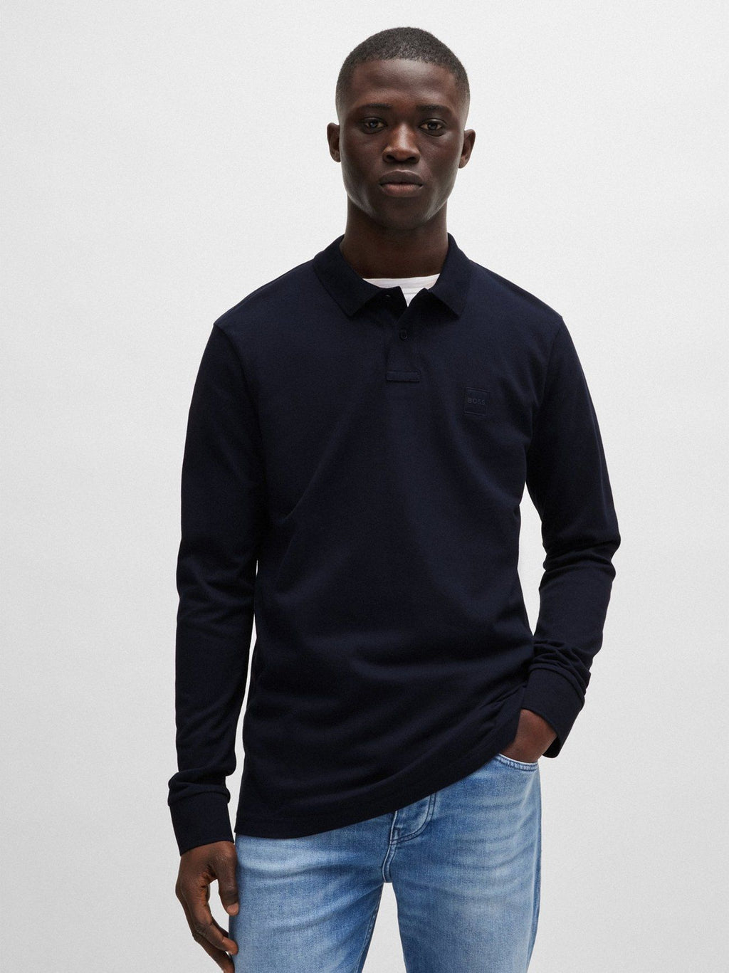 Mens Dark Blue Passerby Polo Shirt