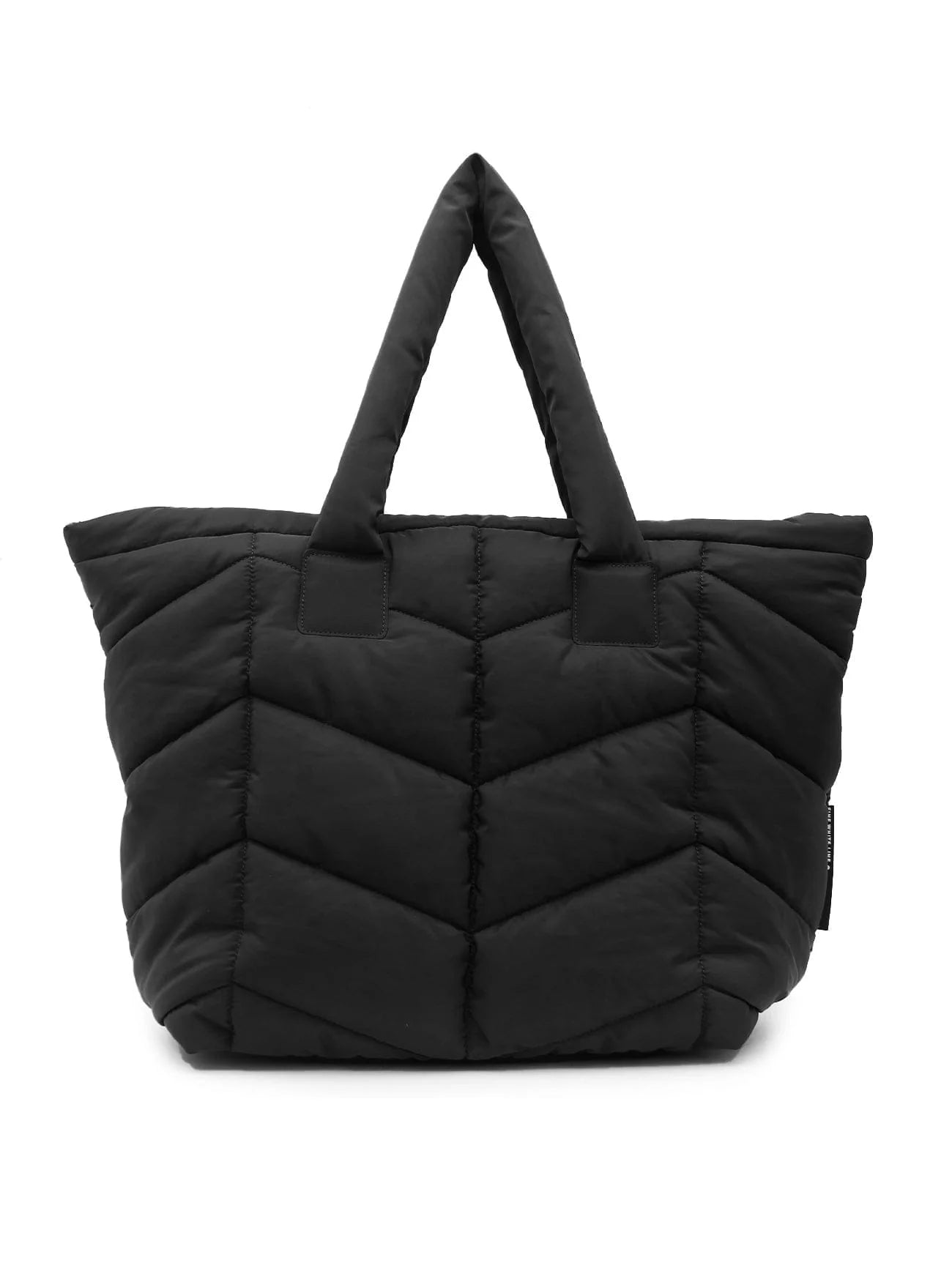 Womens Black Padded Tote Bag