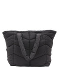 Womens Grey Padded Tote Bag
