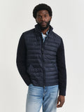Mens Evening Blue Mixed Media Jacket