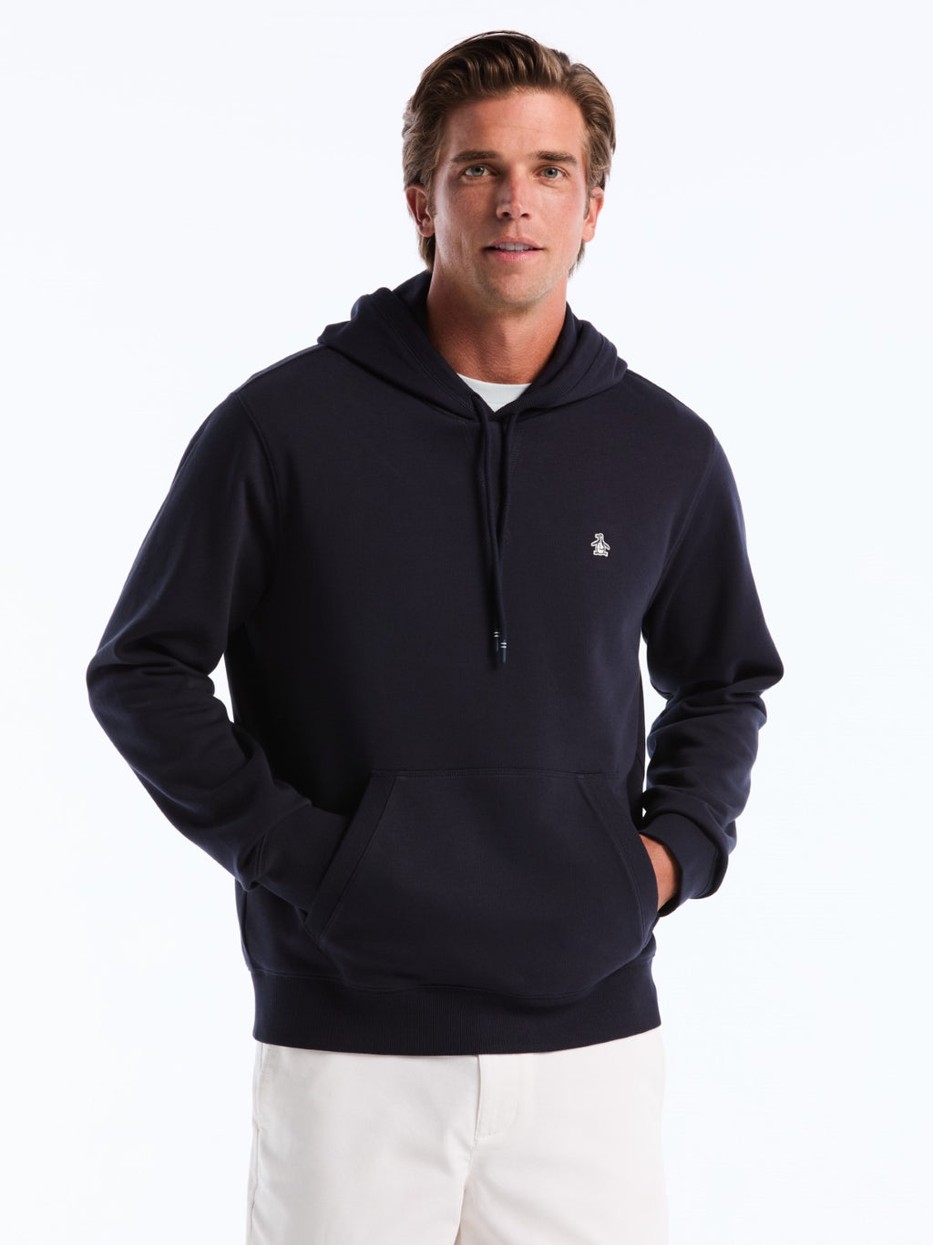 Mens Dark Sapphire Organic Fleece Hoodie