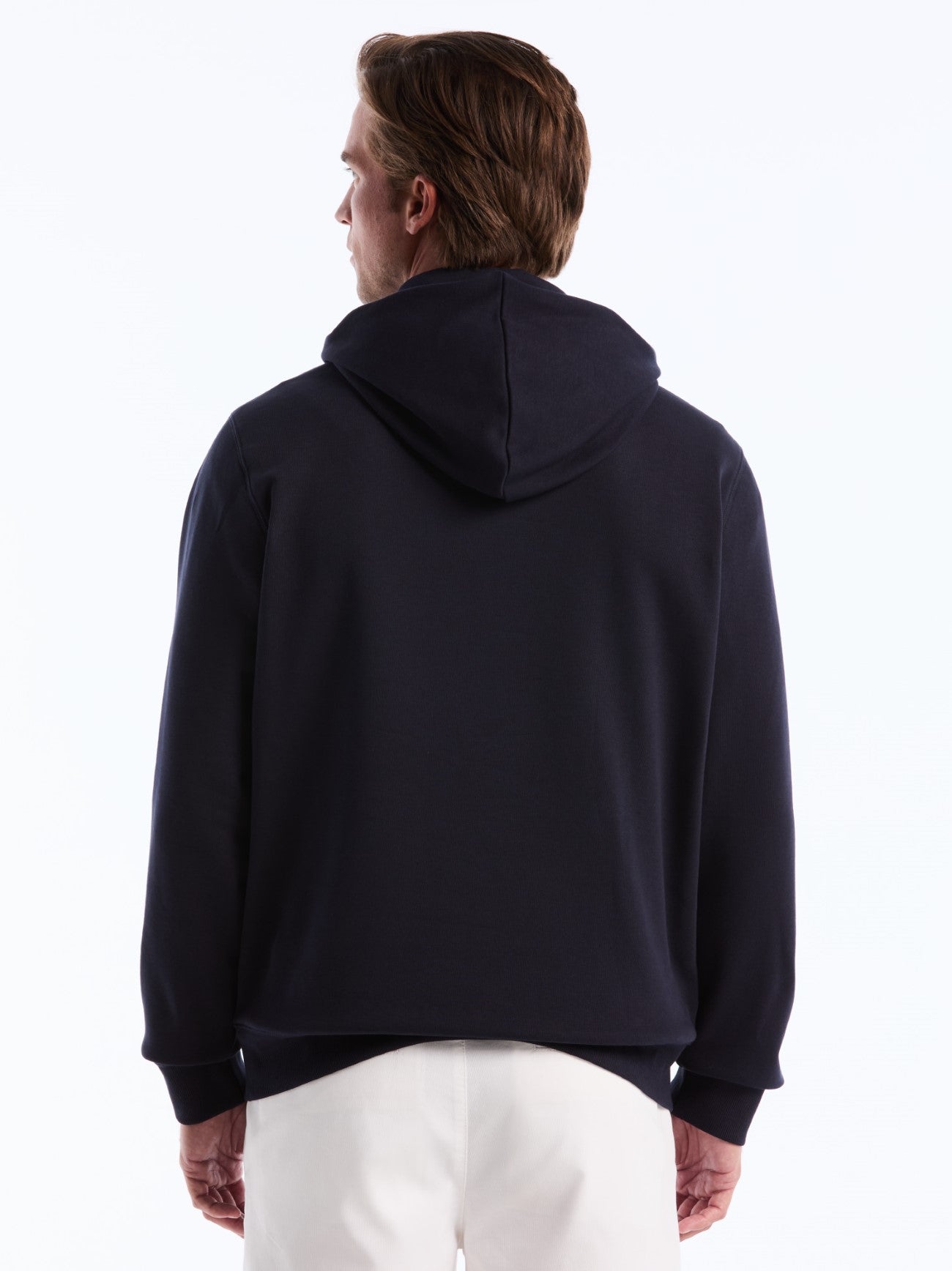 Mens Dark Sapphire Organic Fleece Hoodie