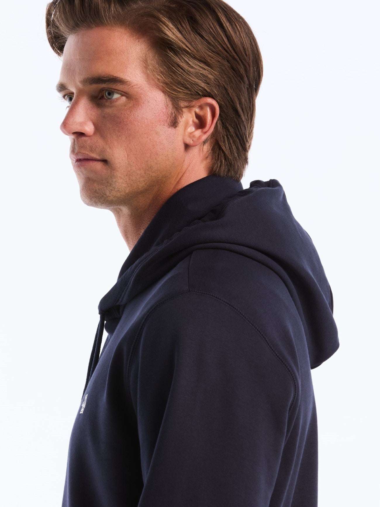 Mens Dark Sapphire Organic Fleece Hoodie