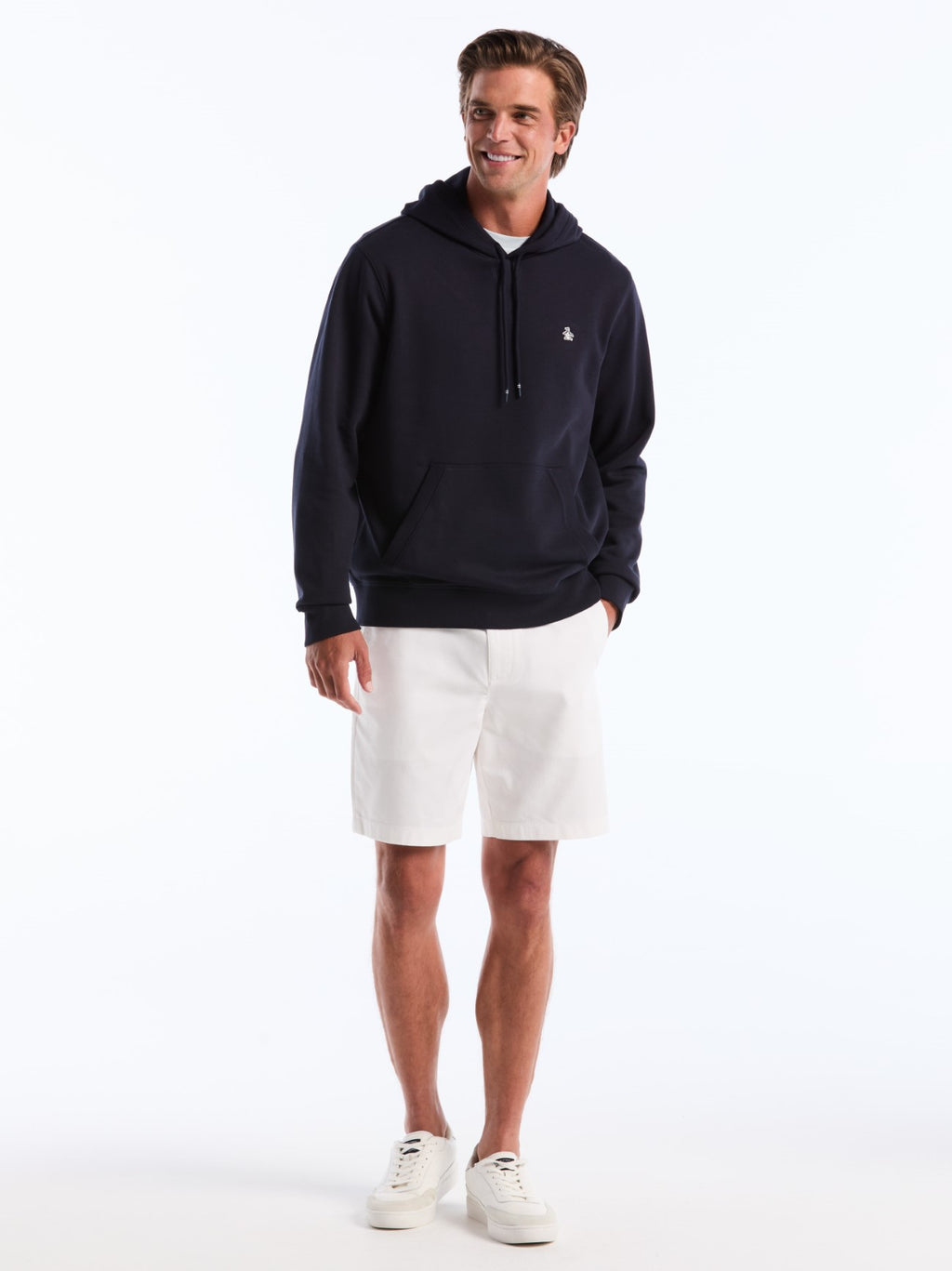 Mens Dark Sapphire Organic Fleece Hoodie