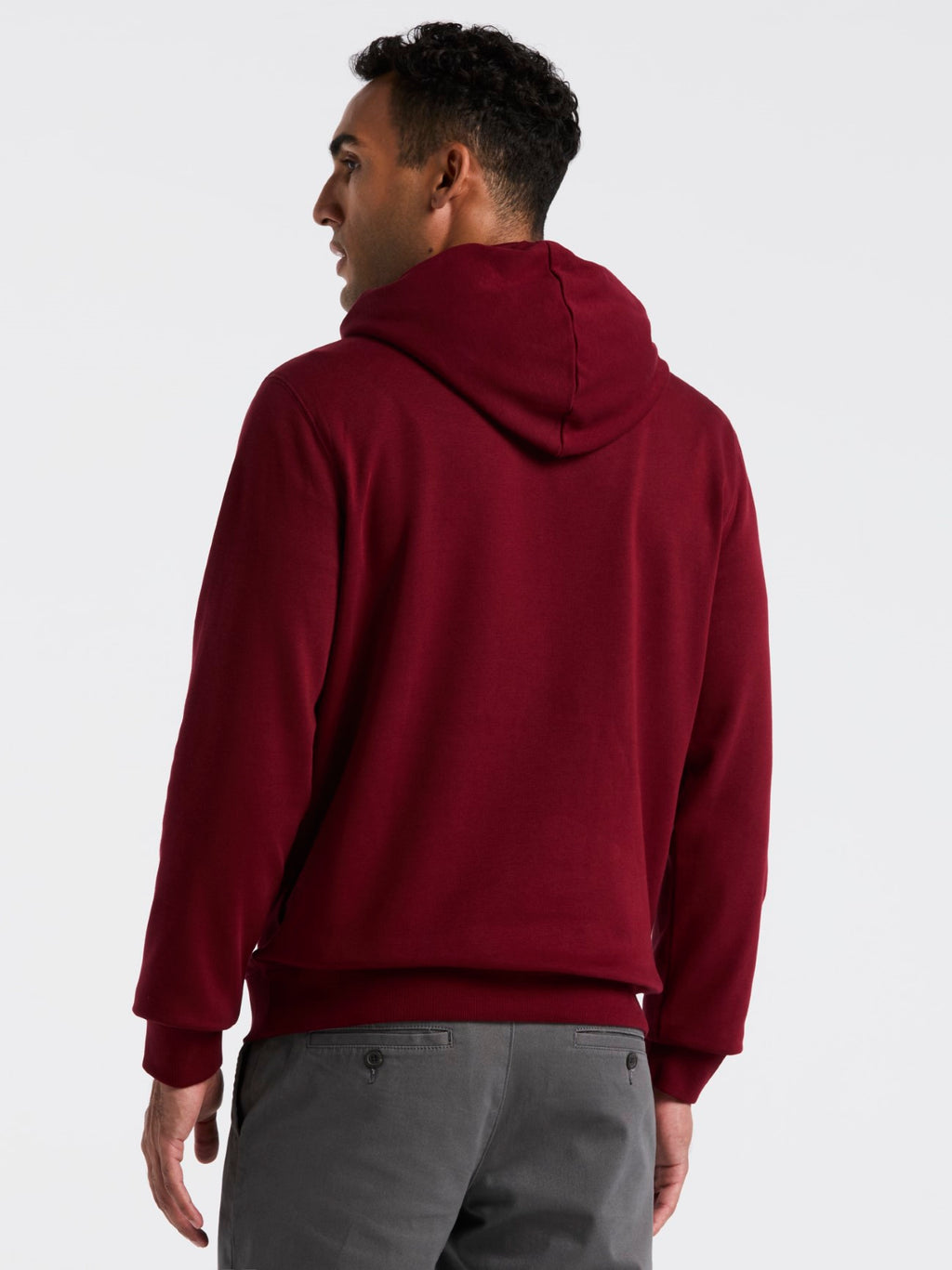 Mens Cabernet Organic Fleece Hoodie