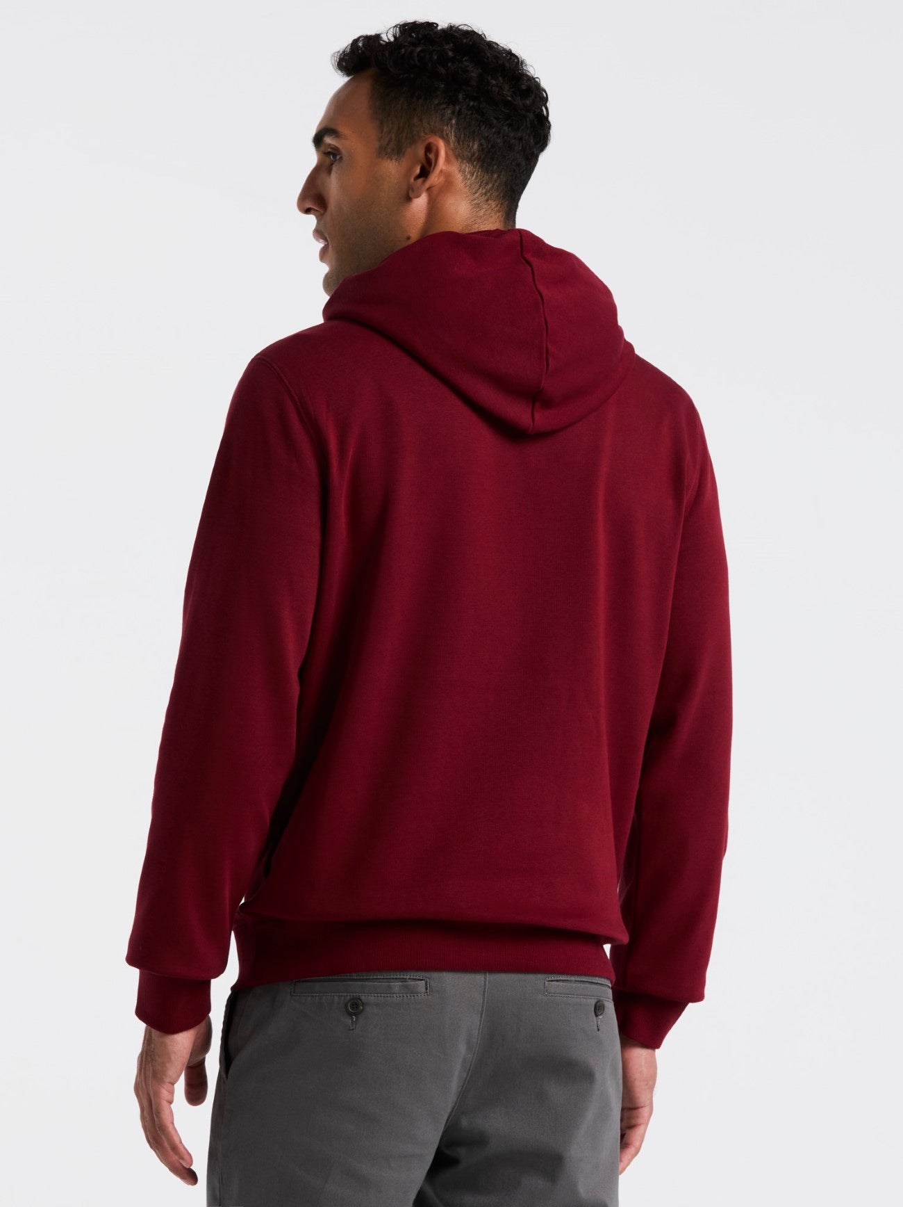 Mens Cabernet Organic Fleece Hoodie