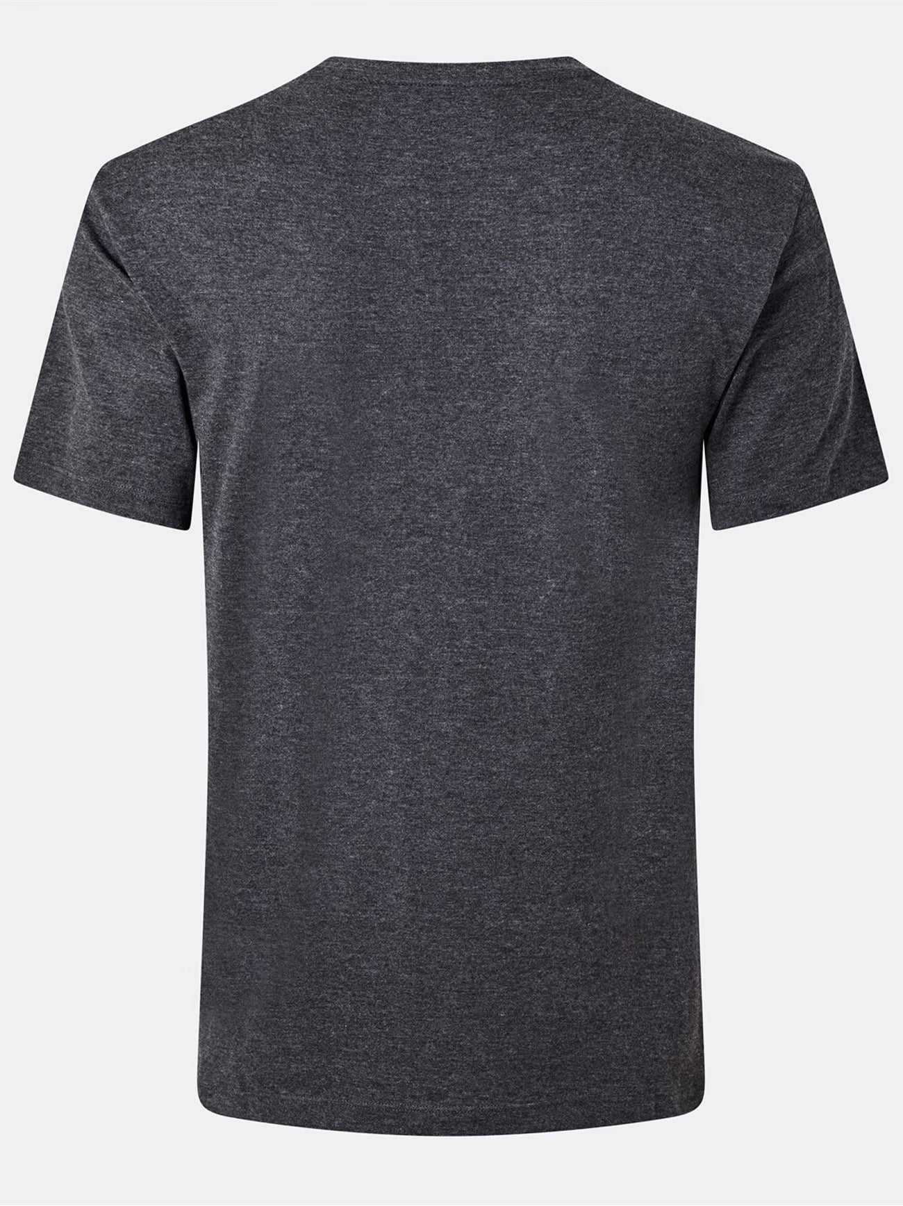 Mens Dark Charcoal Heather Contrast Pocket T-Shirt