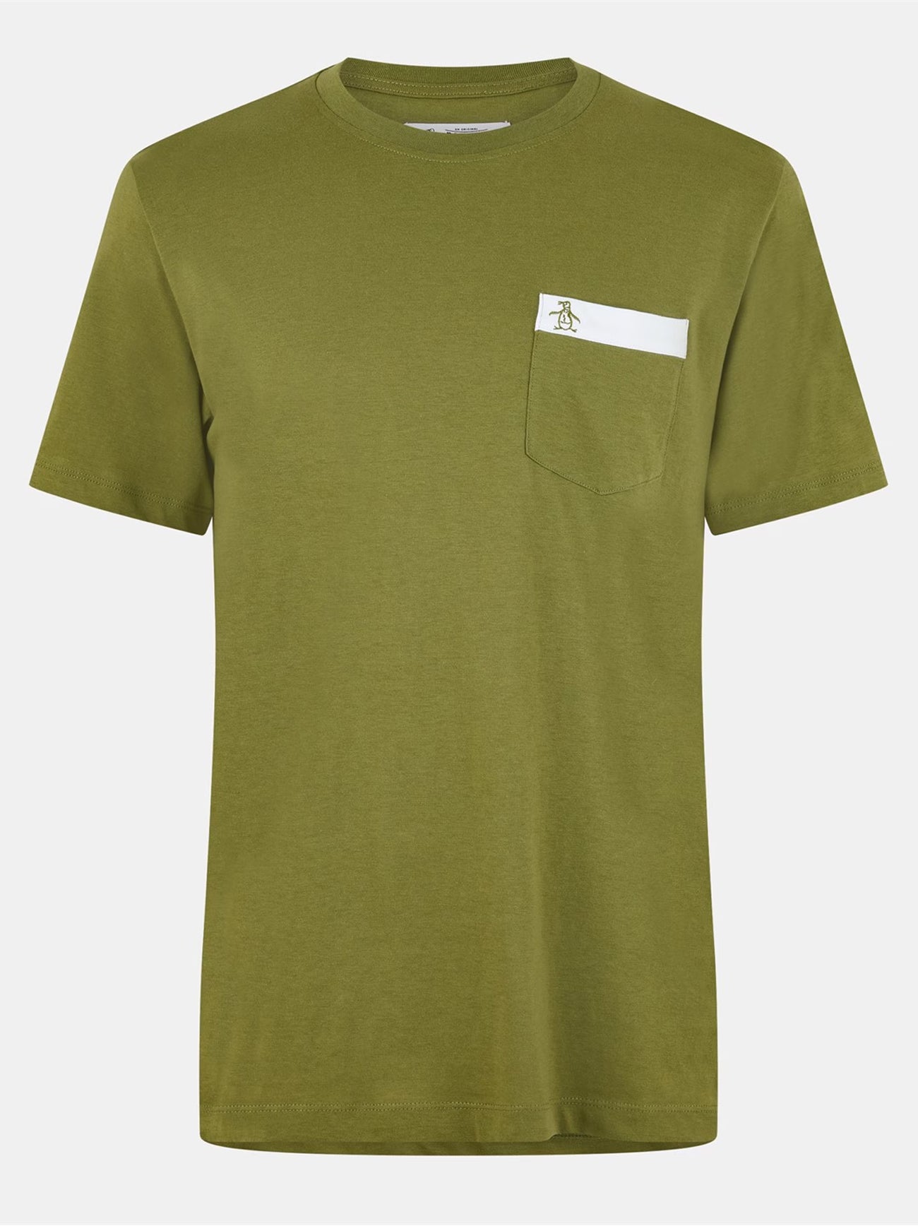 Mens Olive Branch Contrast Pocket T-Shirt