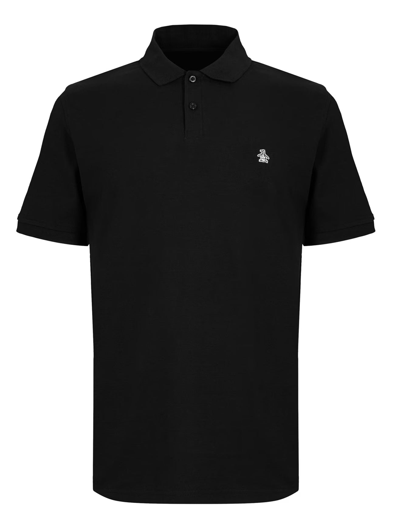 Mens True Black Embroidered Polo Shirt