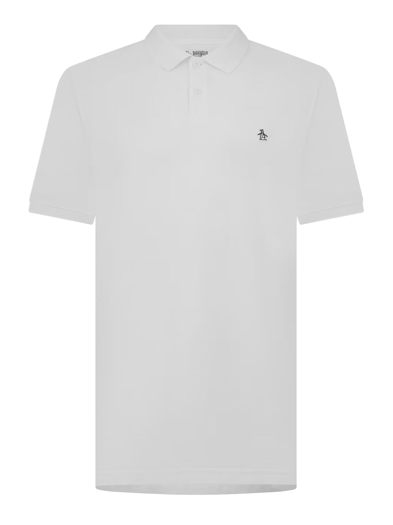 Mens Brilliant White Embroidered Polo Shirt