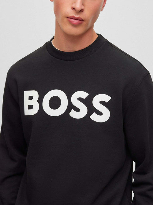 Mens Black WeBasic Crew Neck Sweatshirt