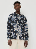 Mens Ecru Blue Otto Overshirt