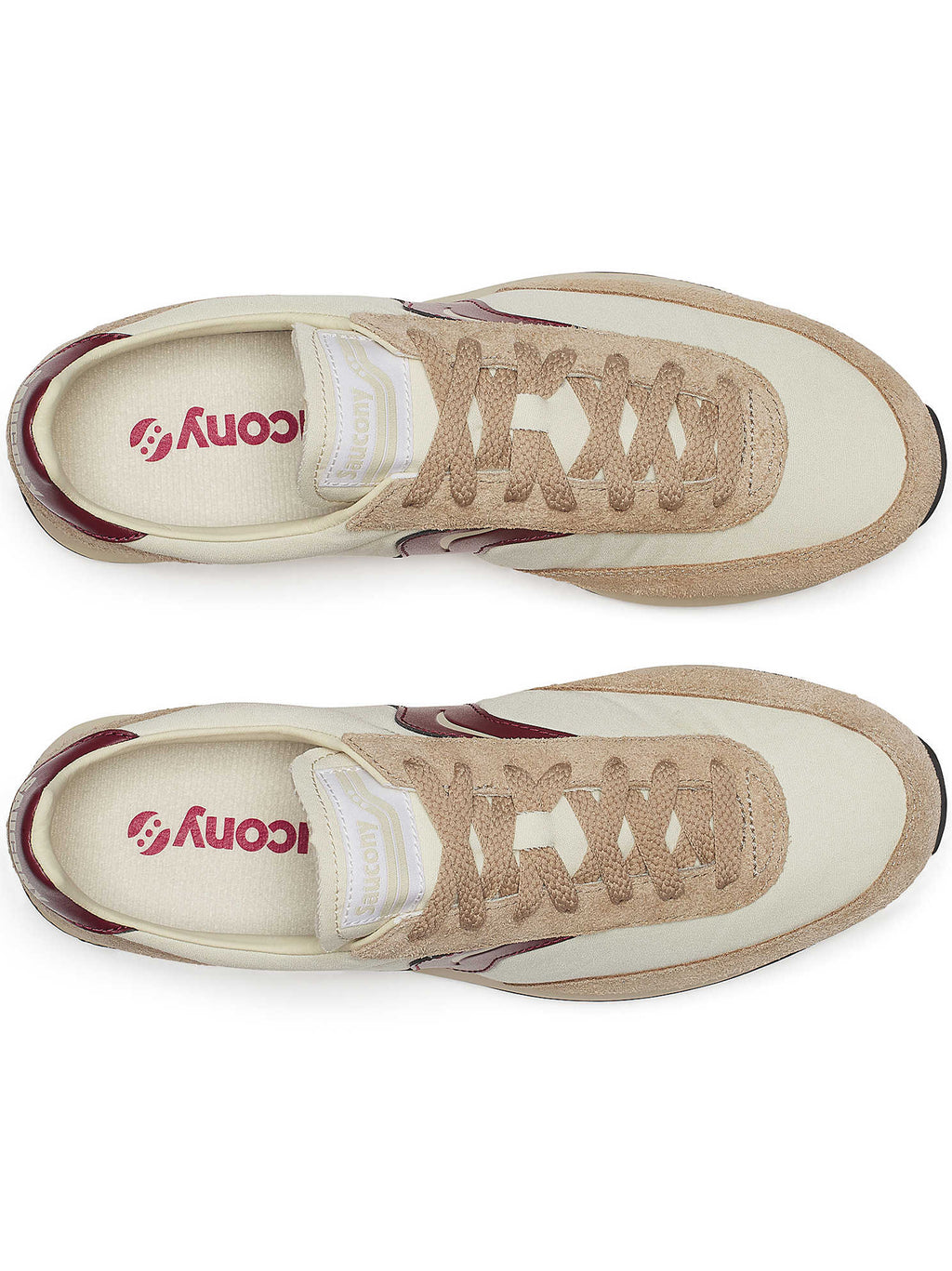 Womens Beige Burgundy Trainer 80 Trainer