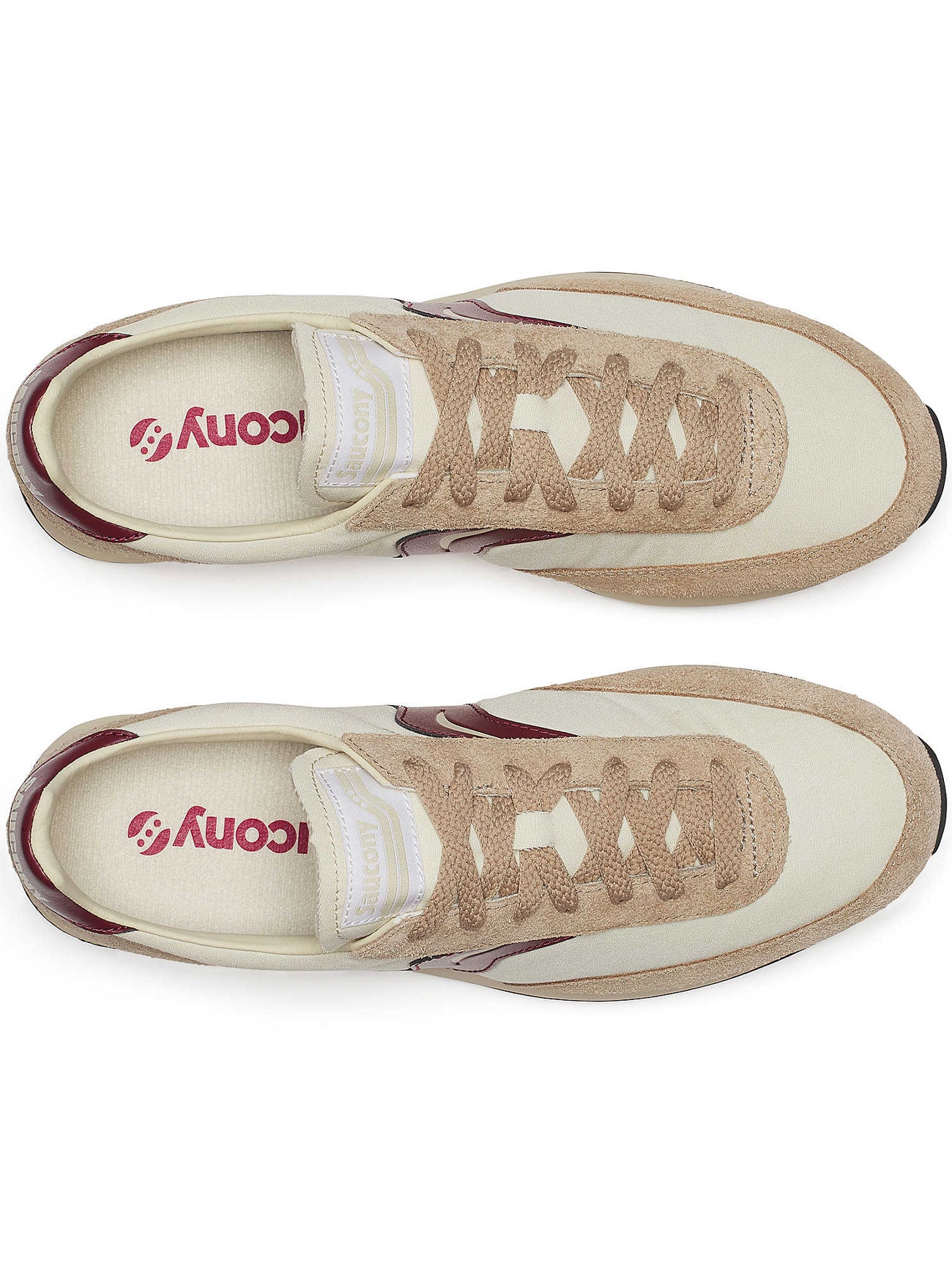 Womens Beige Burgundy Trainer 80 Trainer