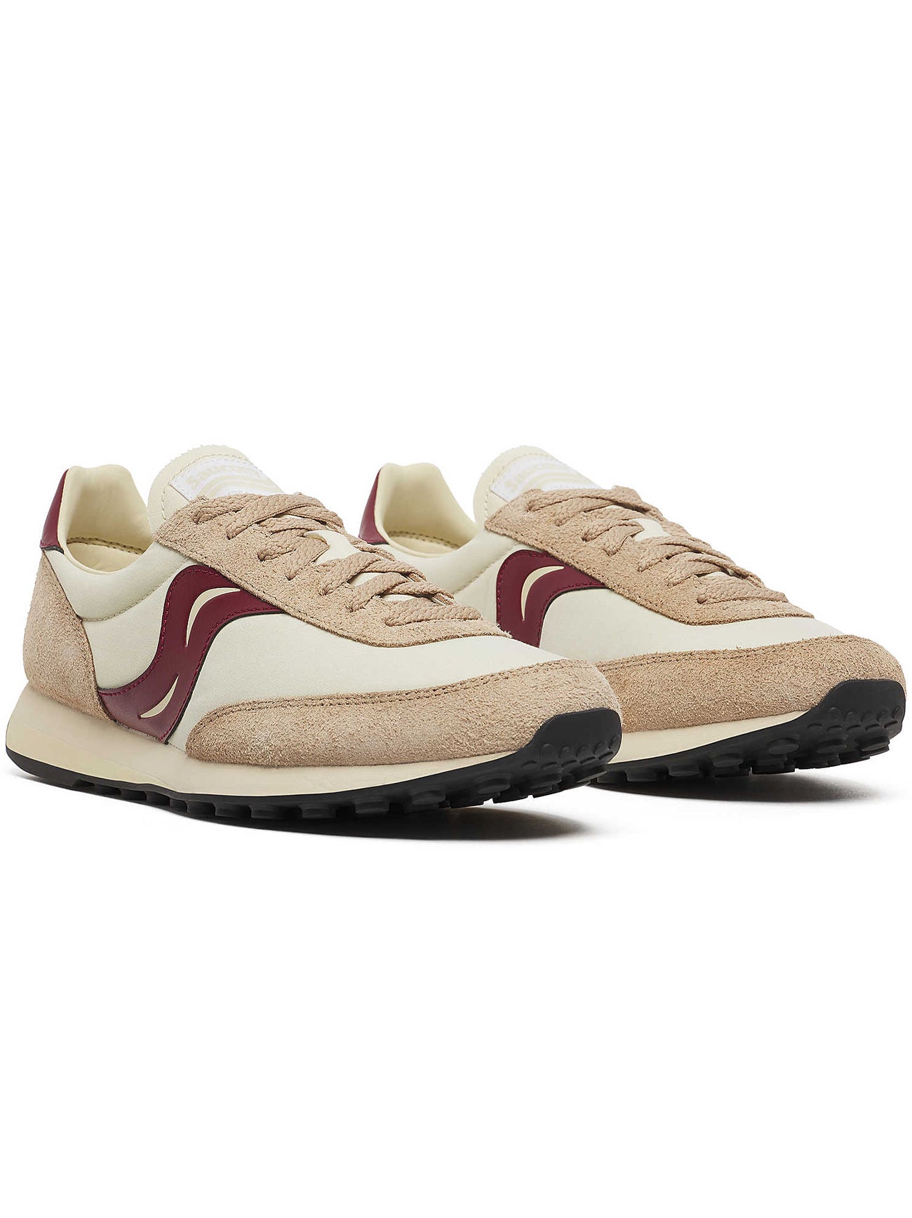 Mens Beige Burgundy Trainer 80 Trainer